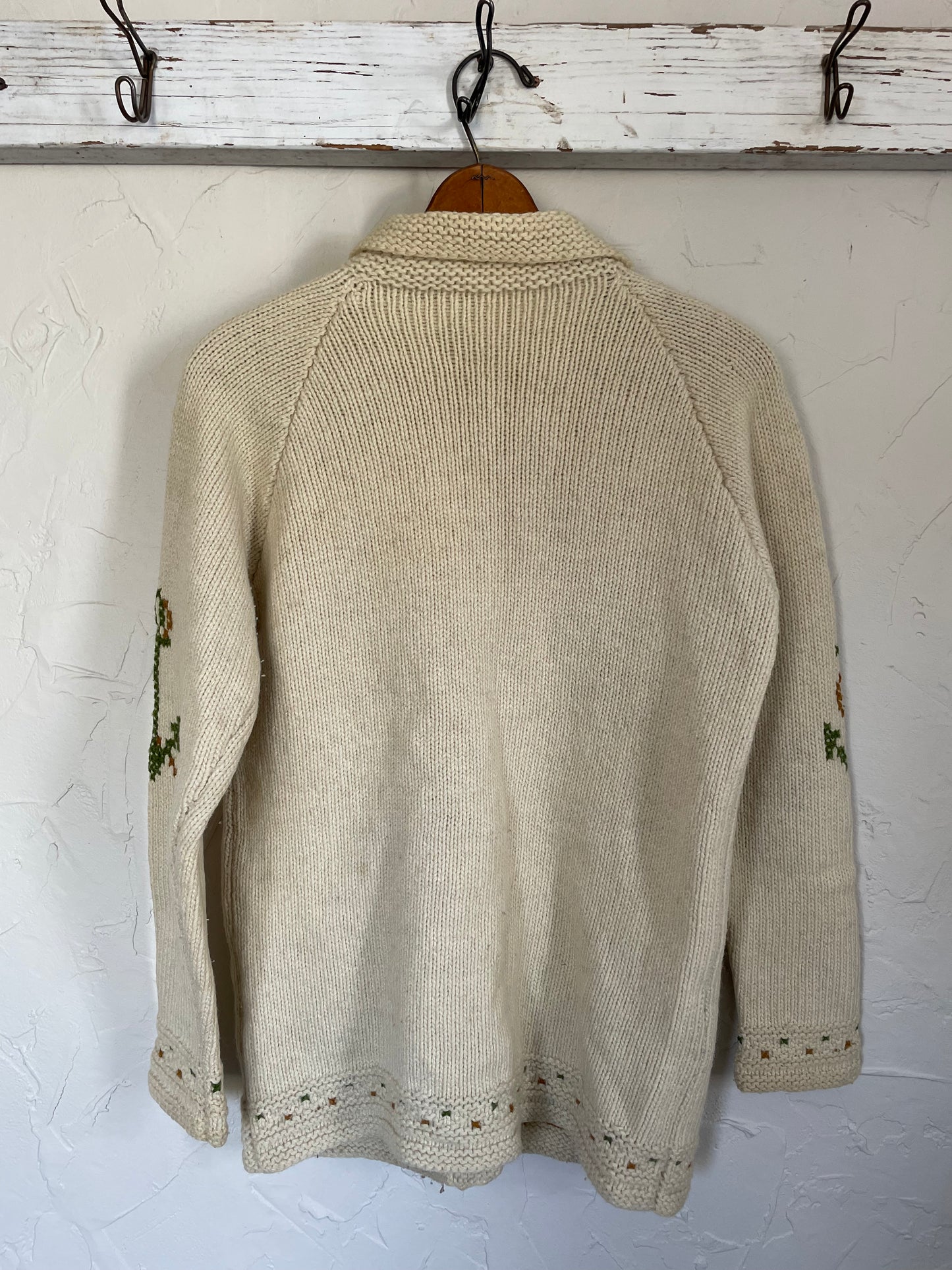 70s Fishing Theme Cardigan Sweater