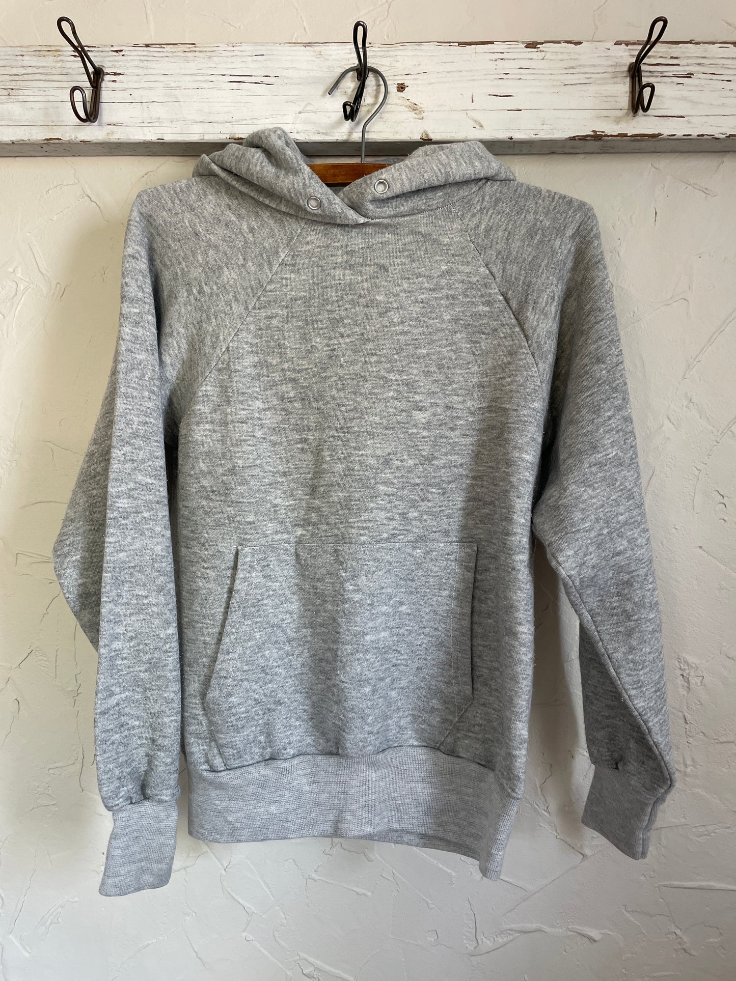 80s Heather Grey Blank Hoodie