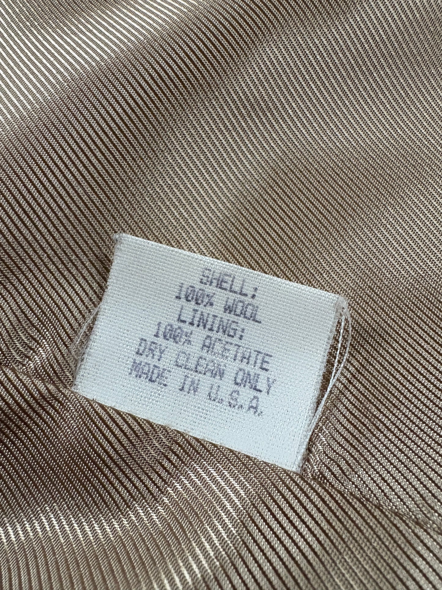 80s Kristen Blake Wool Camel Peacoat