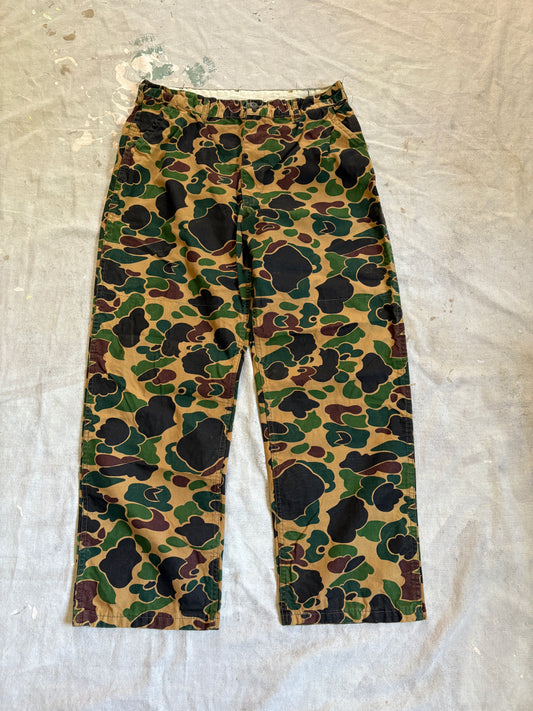 80s Duck Camo Hunting Pants