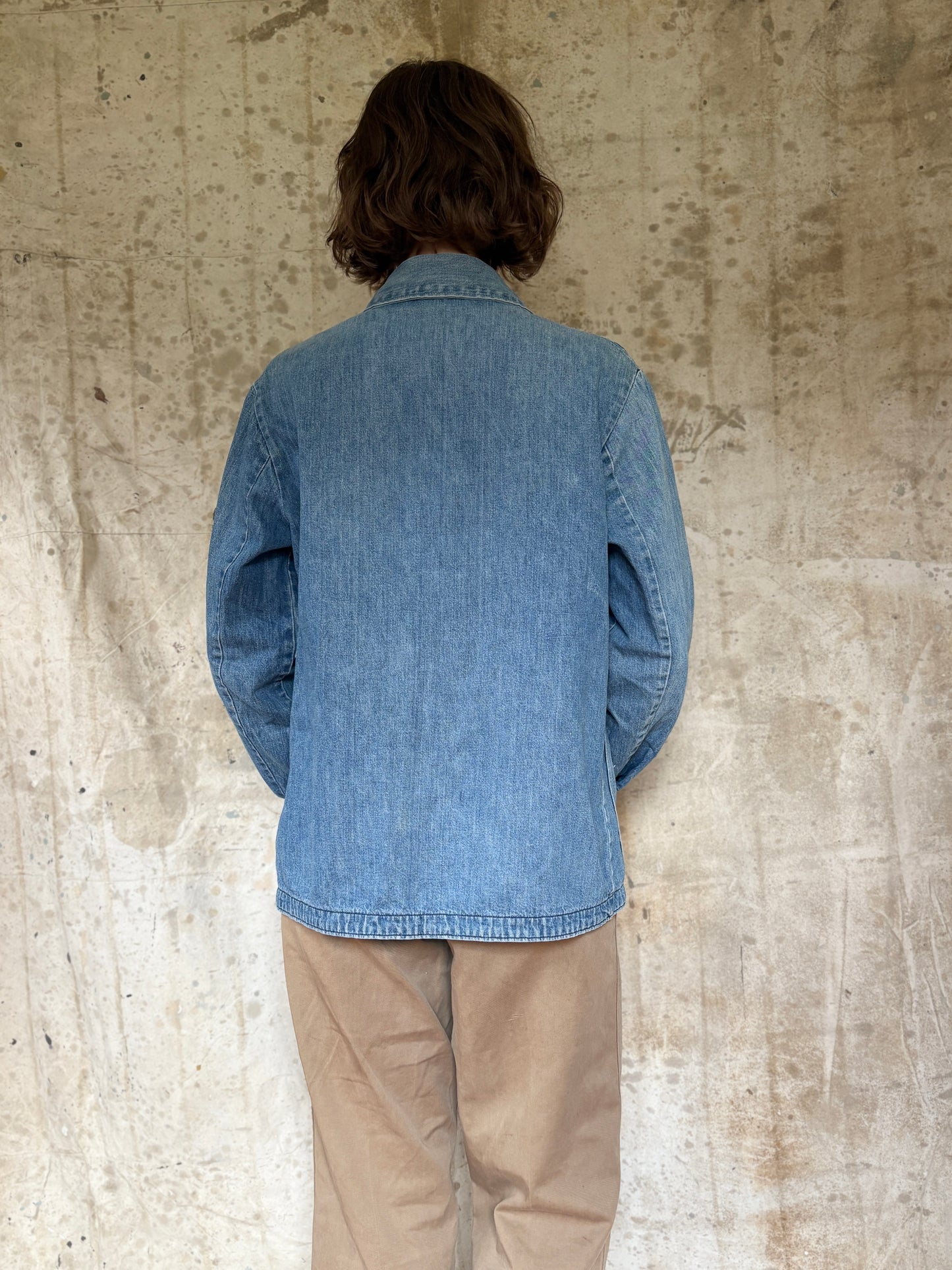70s Faded Wrangler Denim Chore Coat