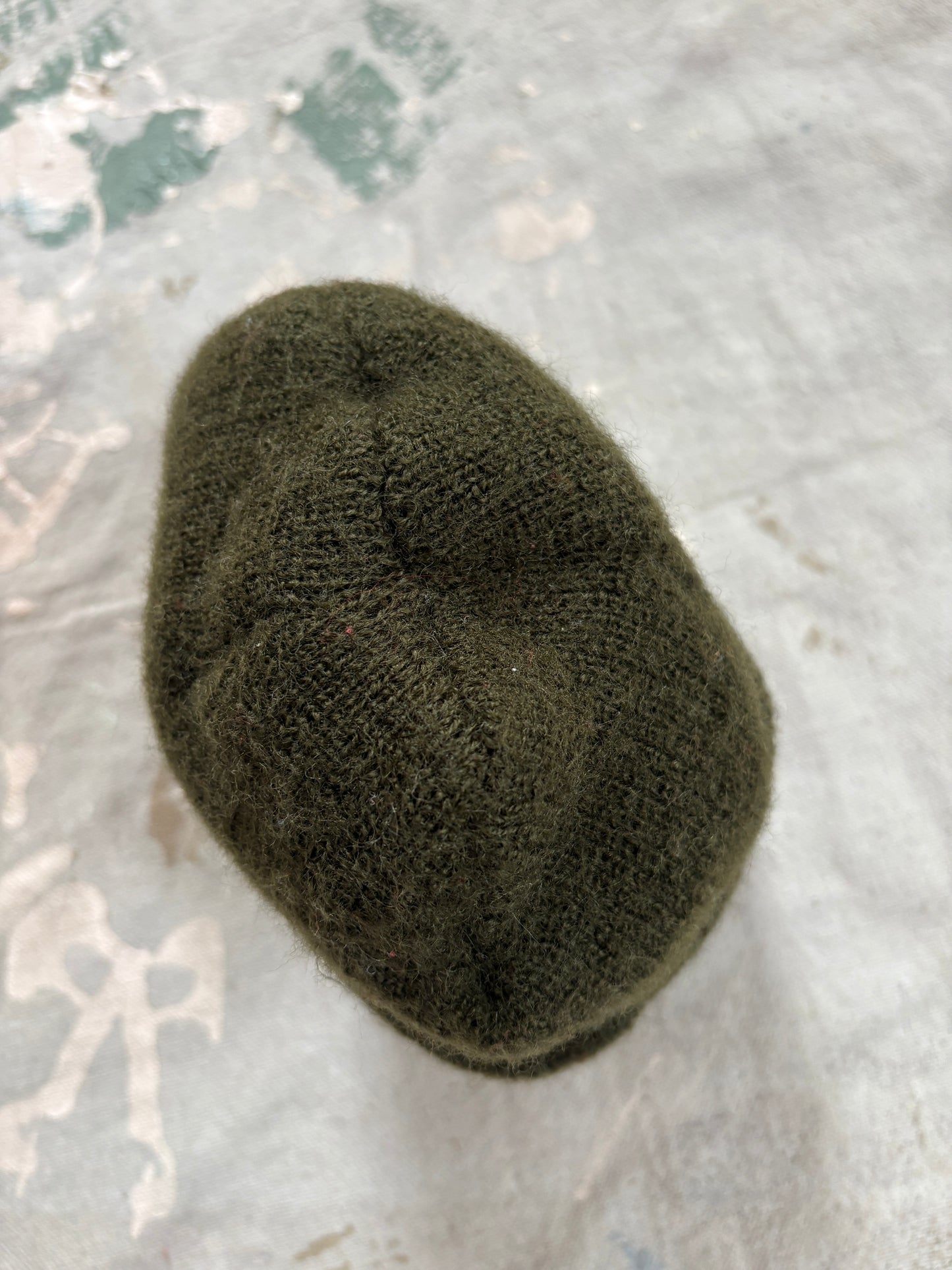 80s Olive Drab Knit Watch Cap