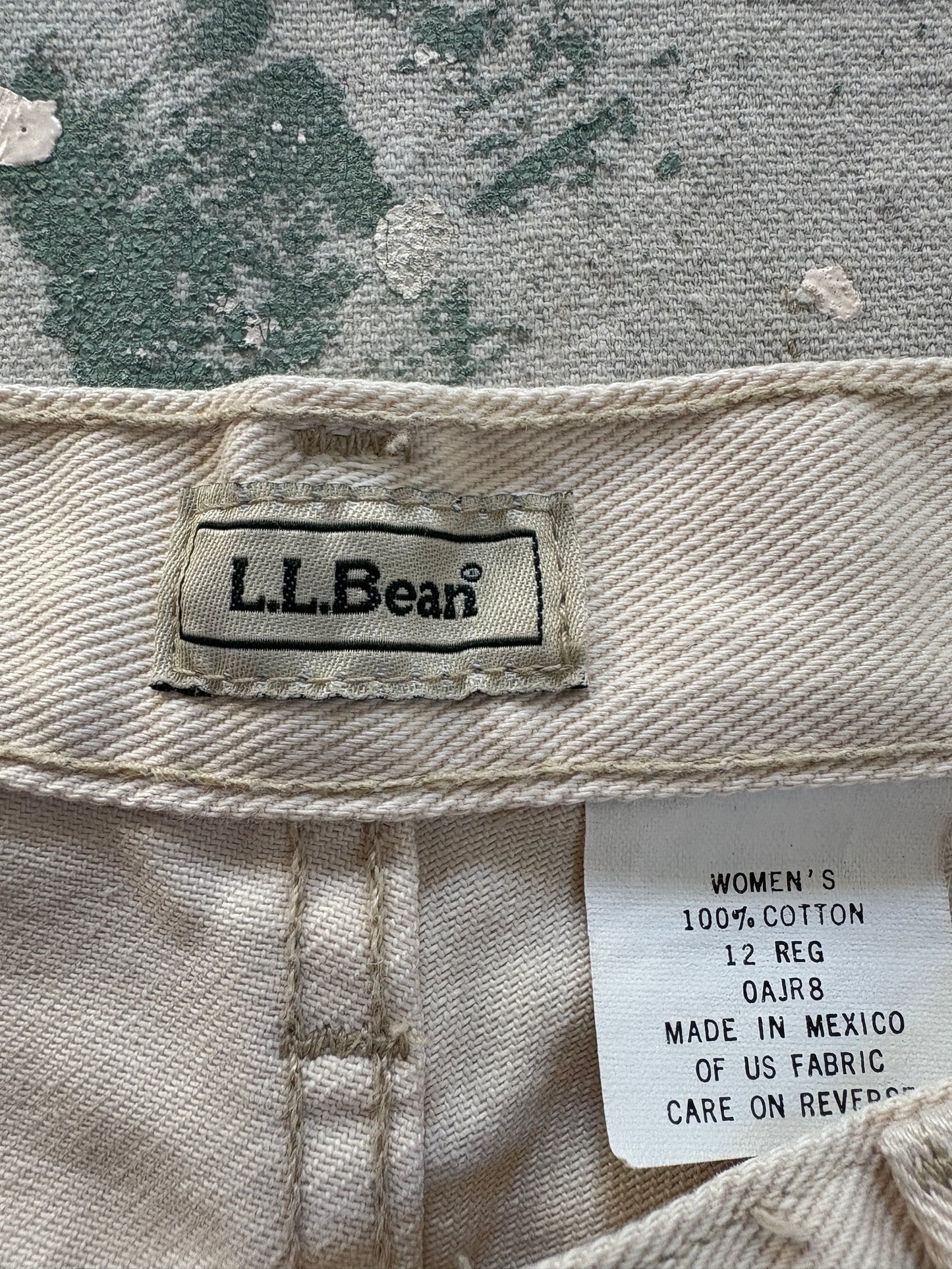 Vintage 90s LL Bean Ecru Jeans 30x30