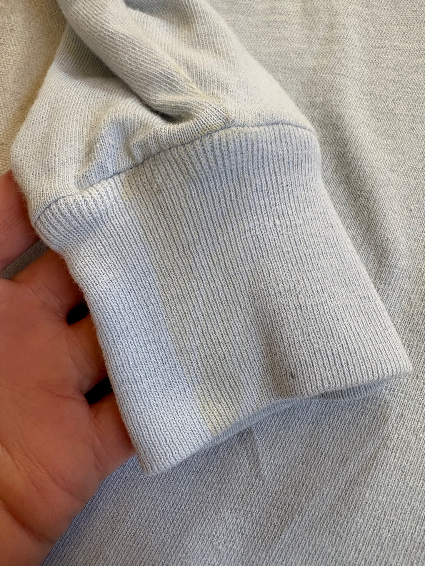 Vintage 50s Pale Blue Blank Pocket Tee