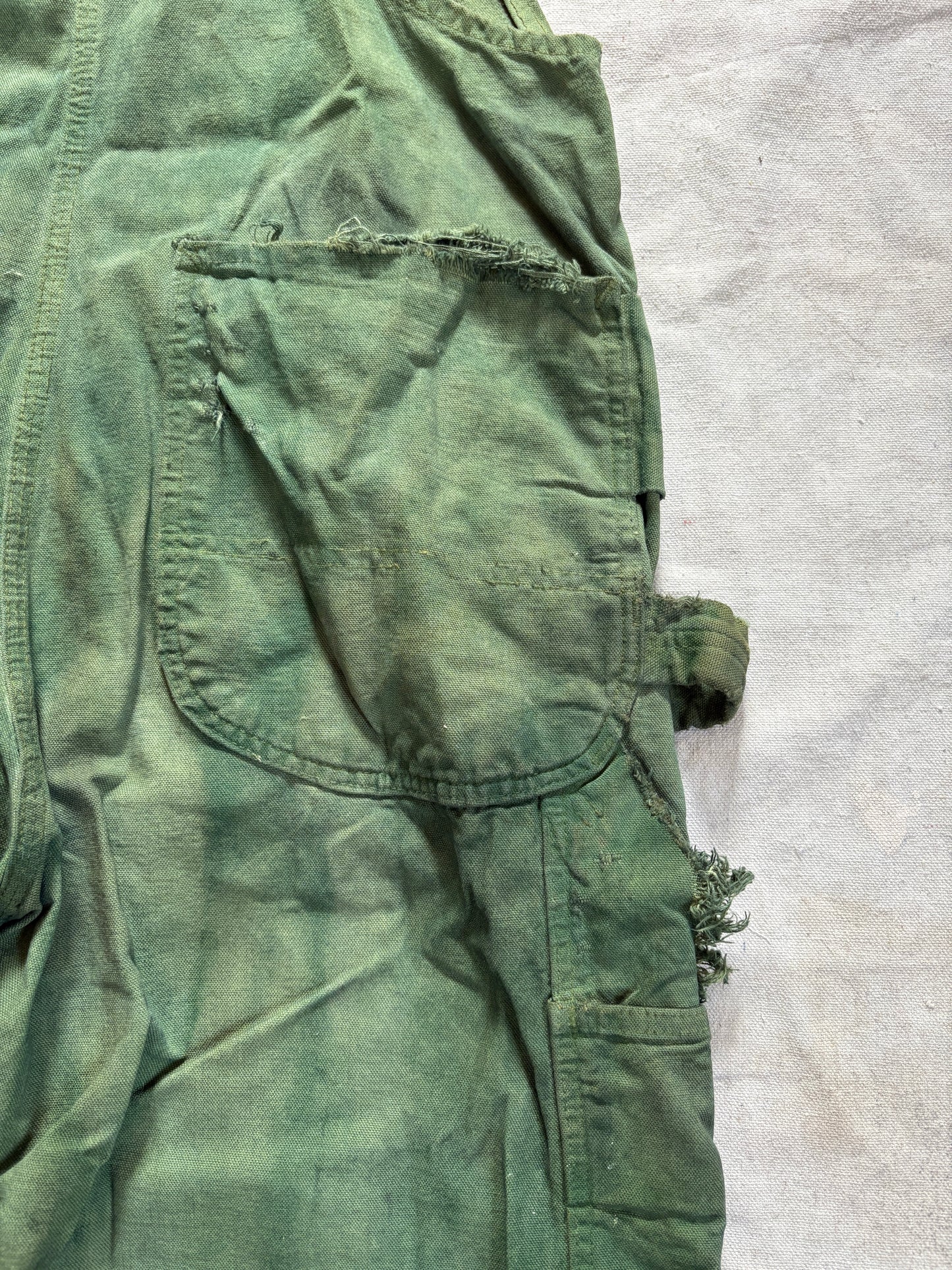 Vintage 70s Green Apron Front Big Mac Overalls