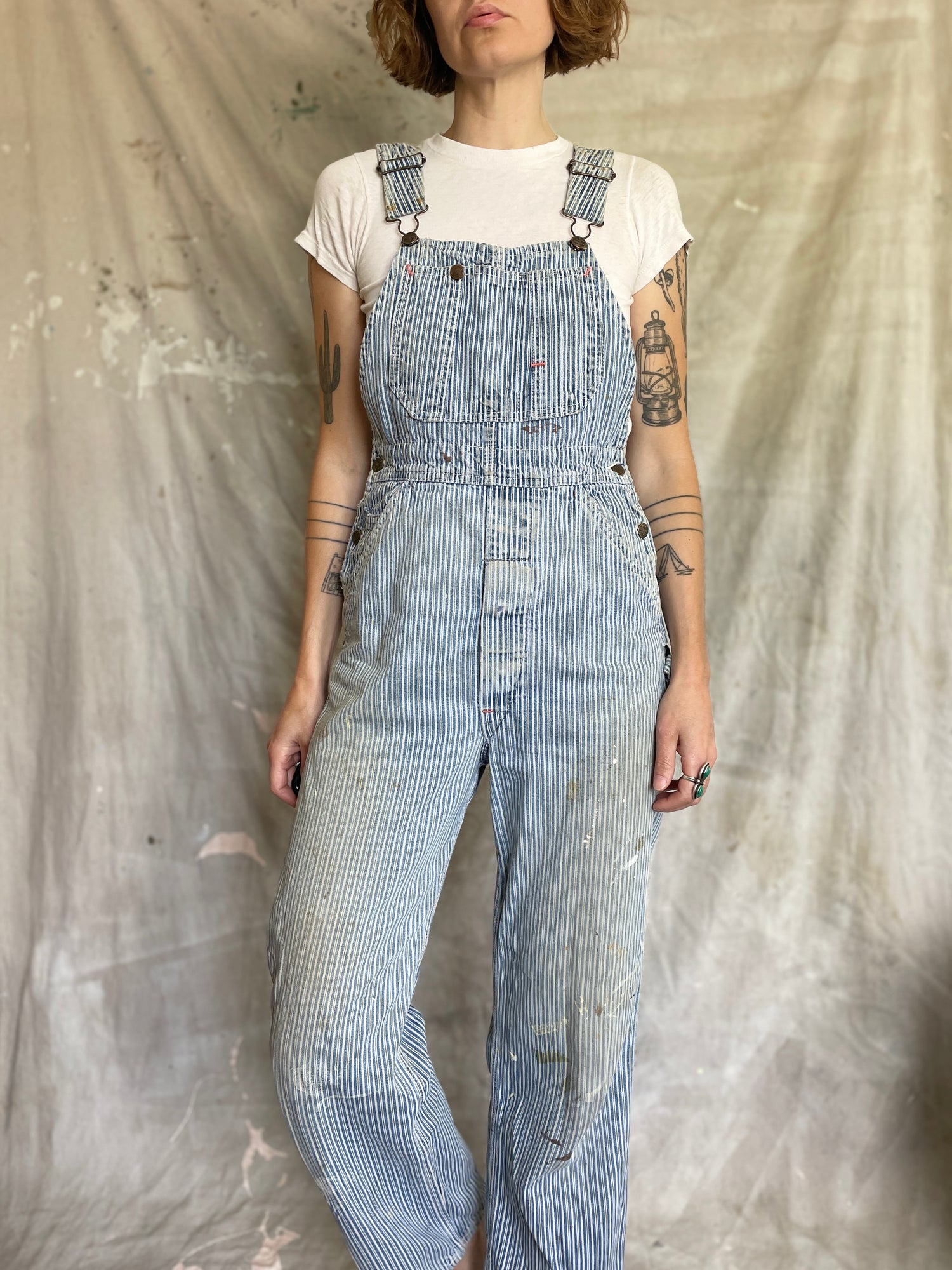 70s Liberty Stripe Overalls