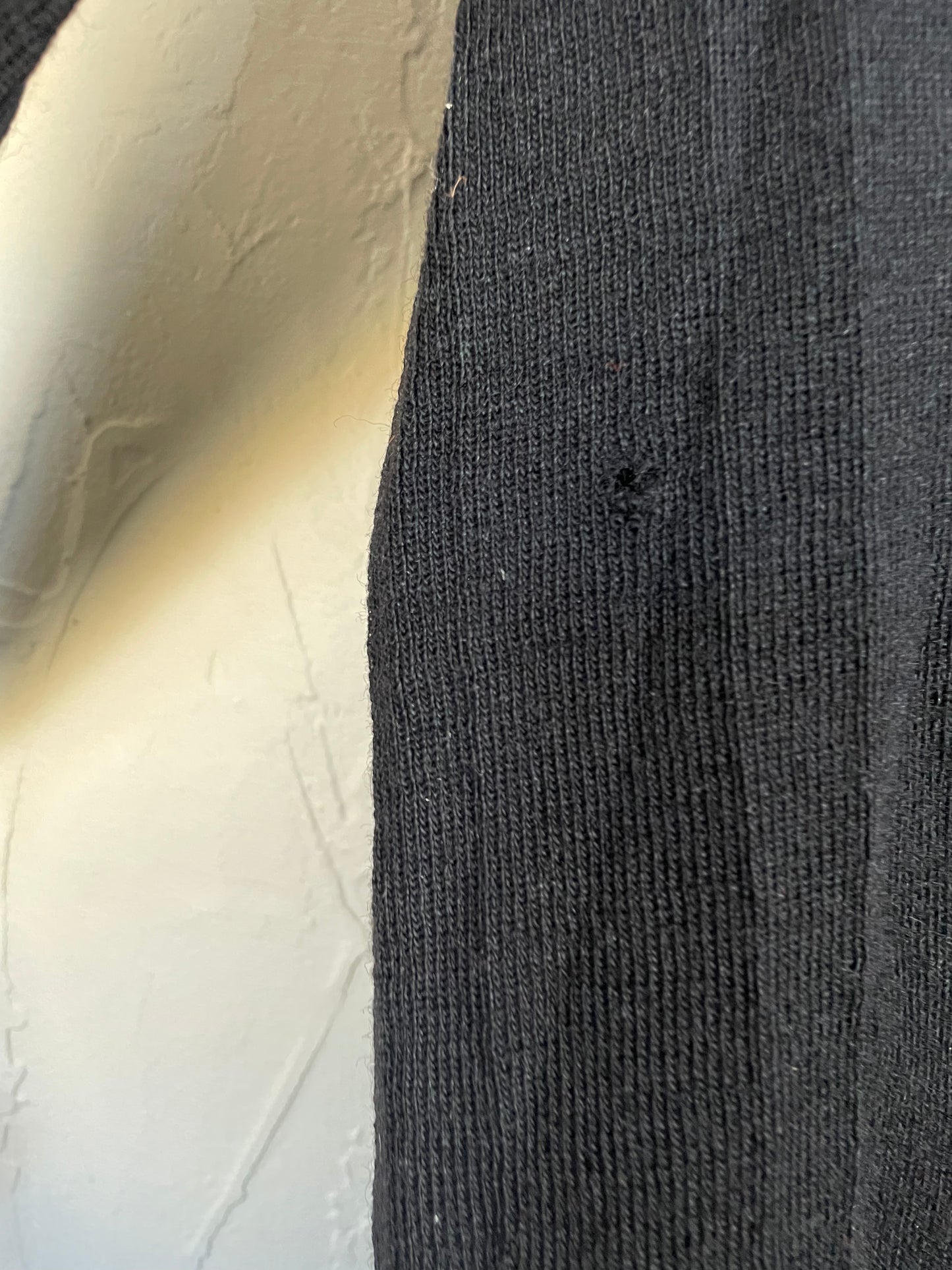 40s Black Ribbed Cardigan