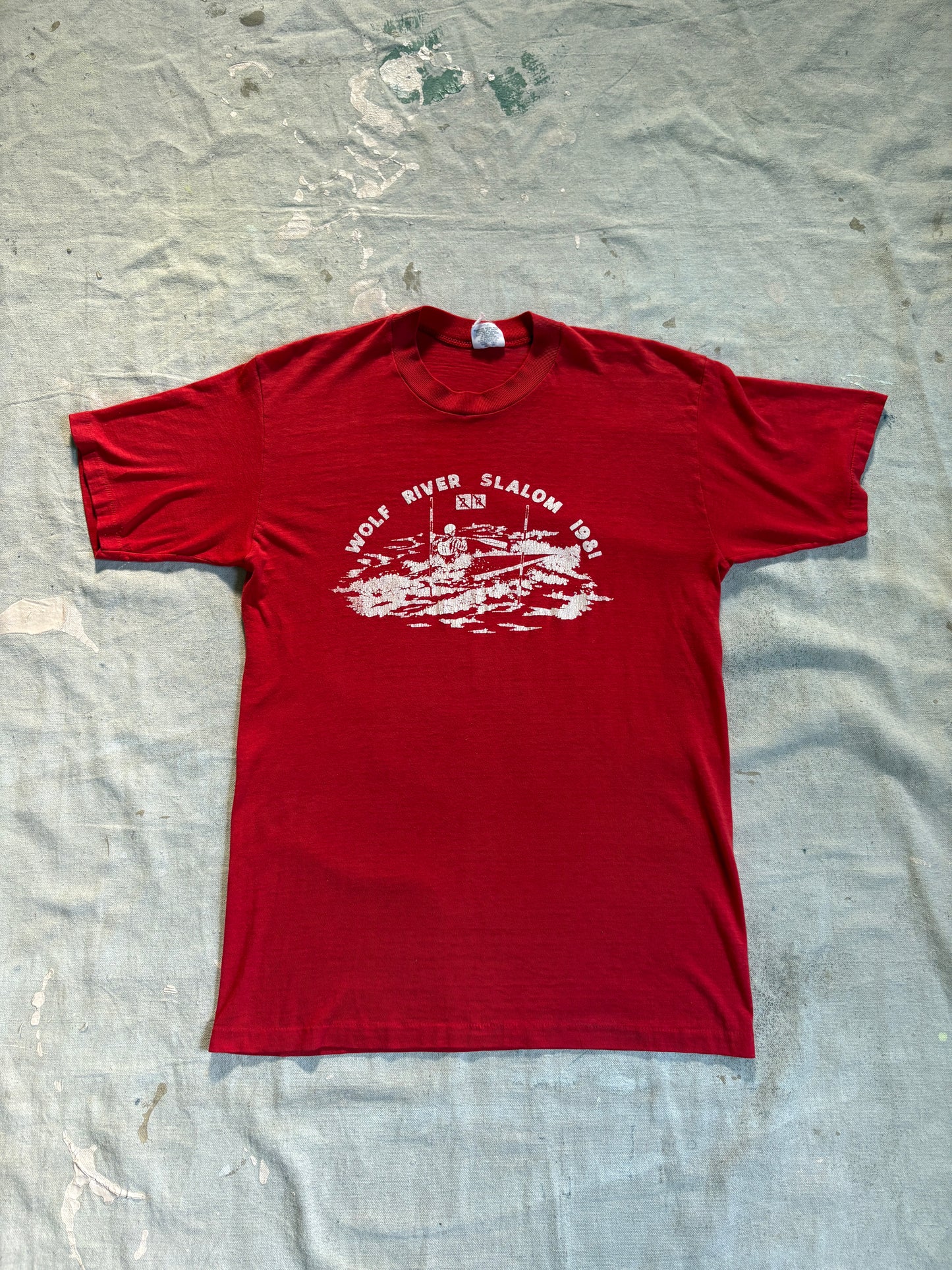 Vintage 80s Wolf River Slalom Tee