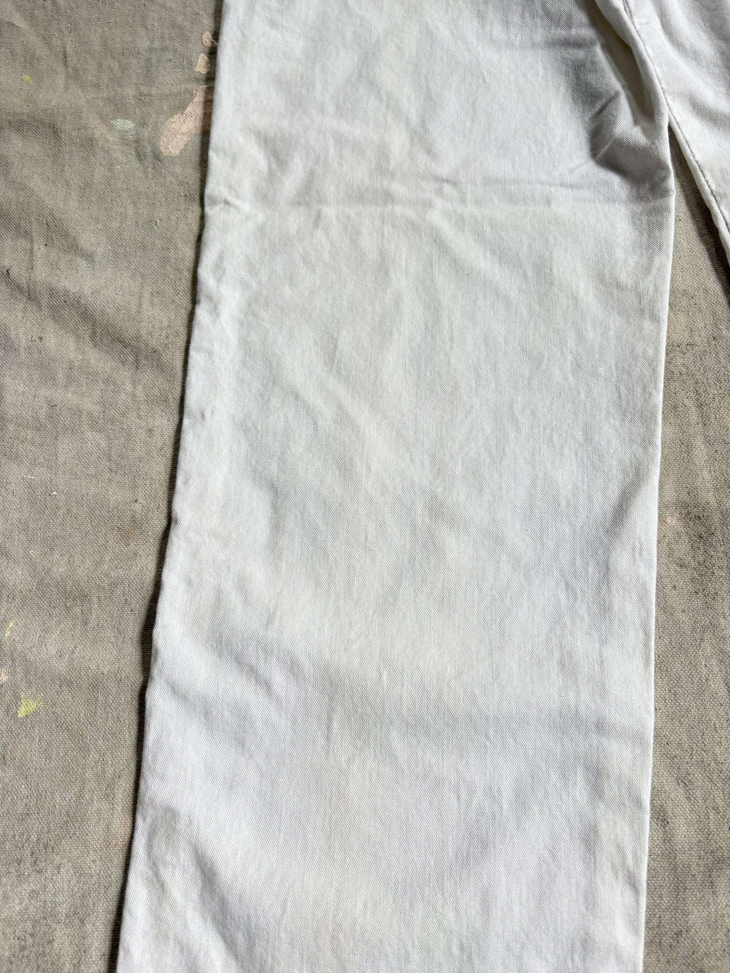 70s White DeeCee Carpenter Painter Pants