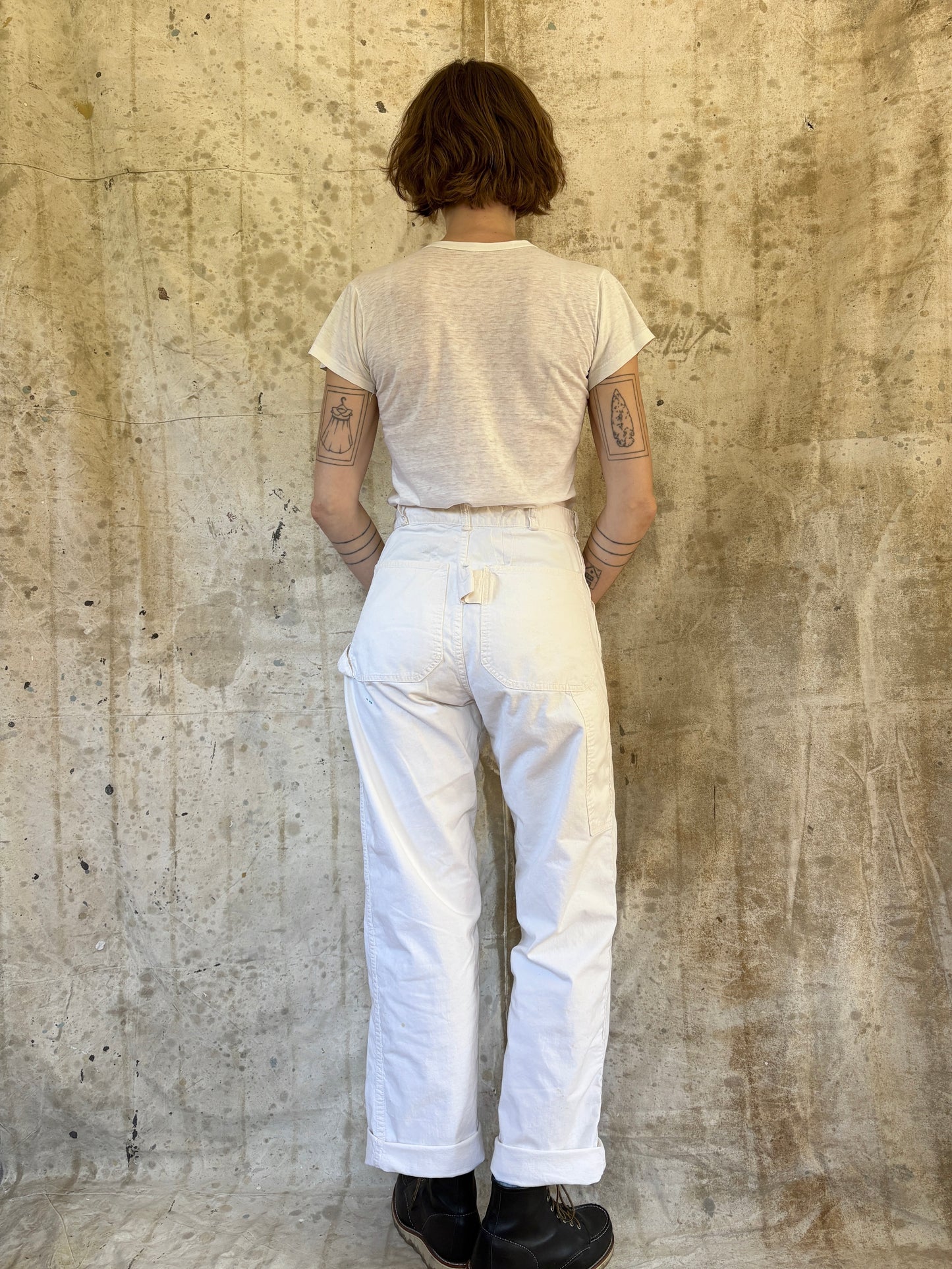 Vintage 80s Sears Ecru Painter Pants
