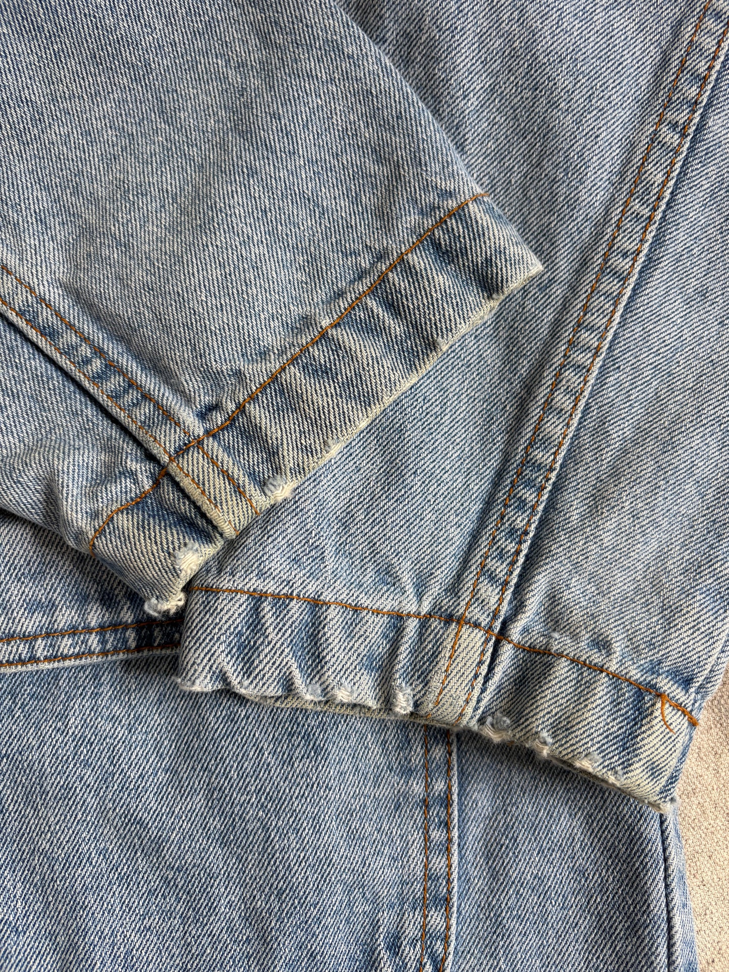 Vintage 90s Bill Blass Denim Chore Coat