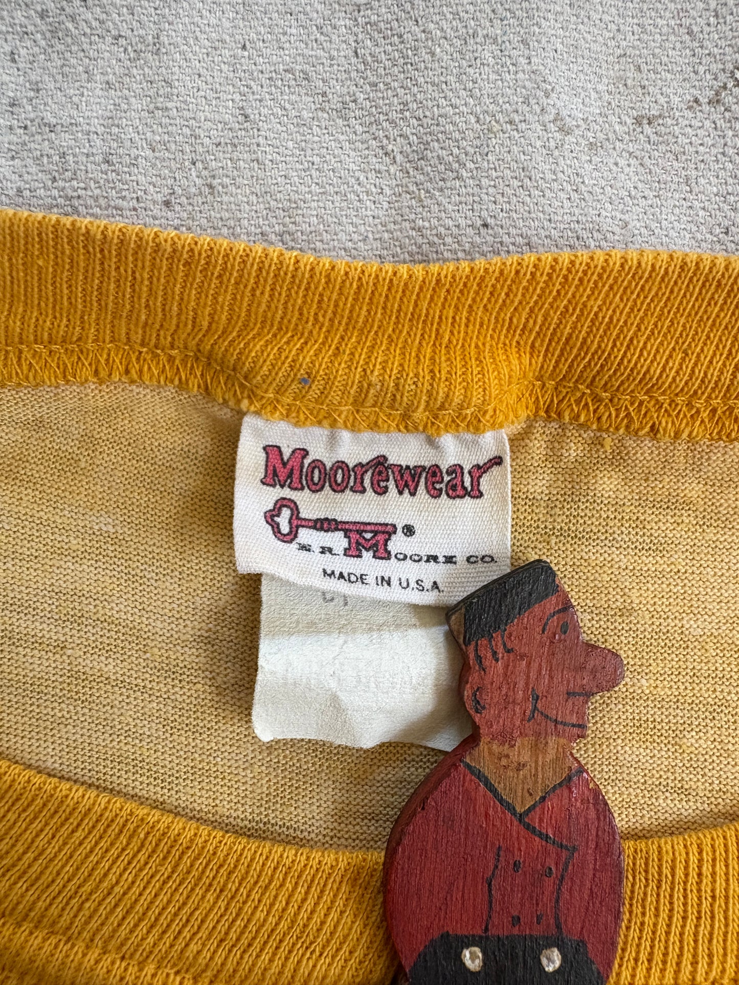 Vintage 80s Camp Gerber Shawondossee Chaffe Ringer Tee