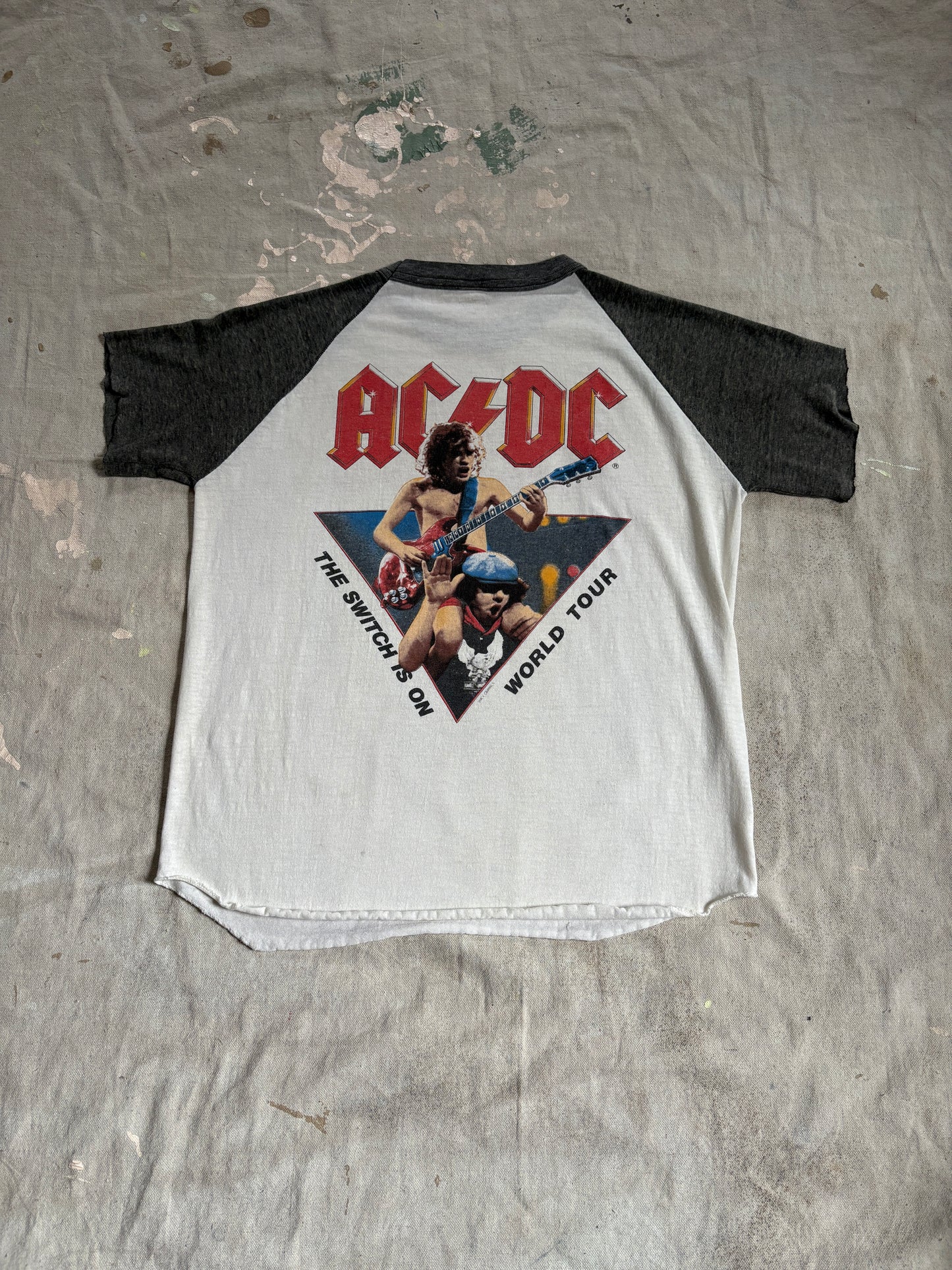Vintage 80s AC/DC Flick Of The Switch World Tour Tee
