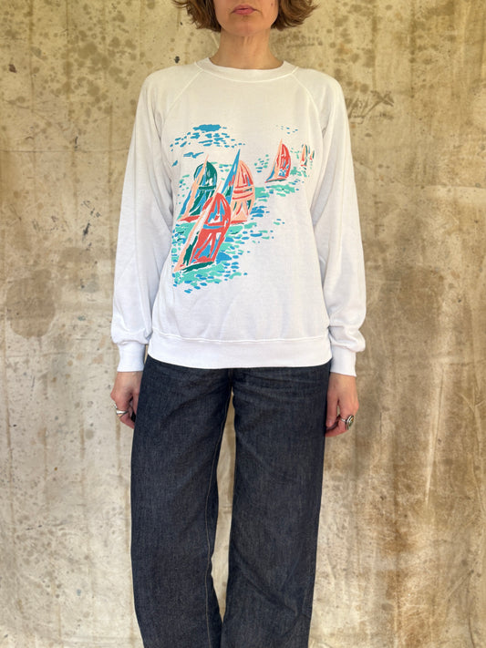 Vintage 80s Sailboat Sweatshirt