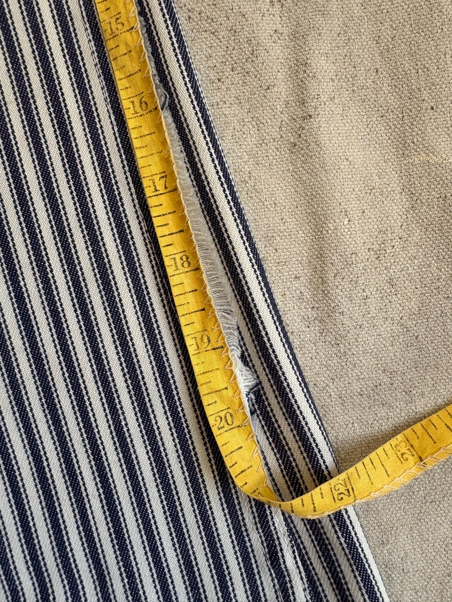 Vintage 60s/70s Sears Striped Bell Bottom Overalls