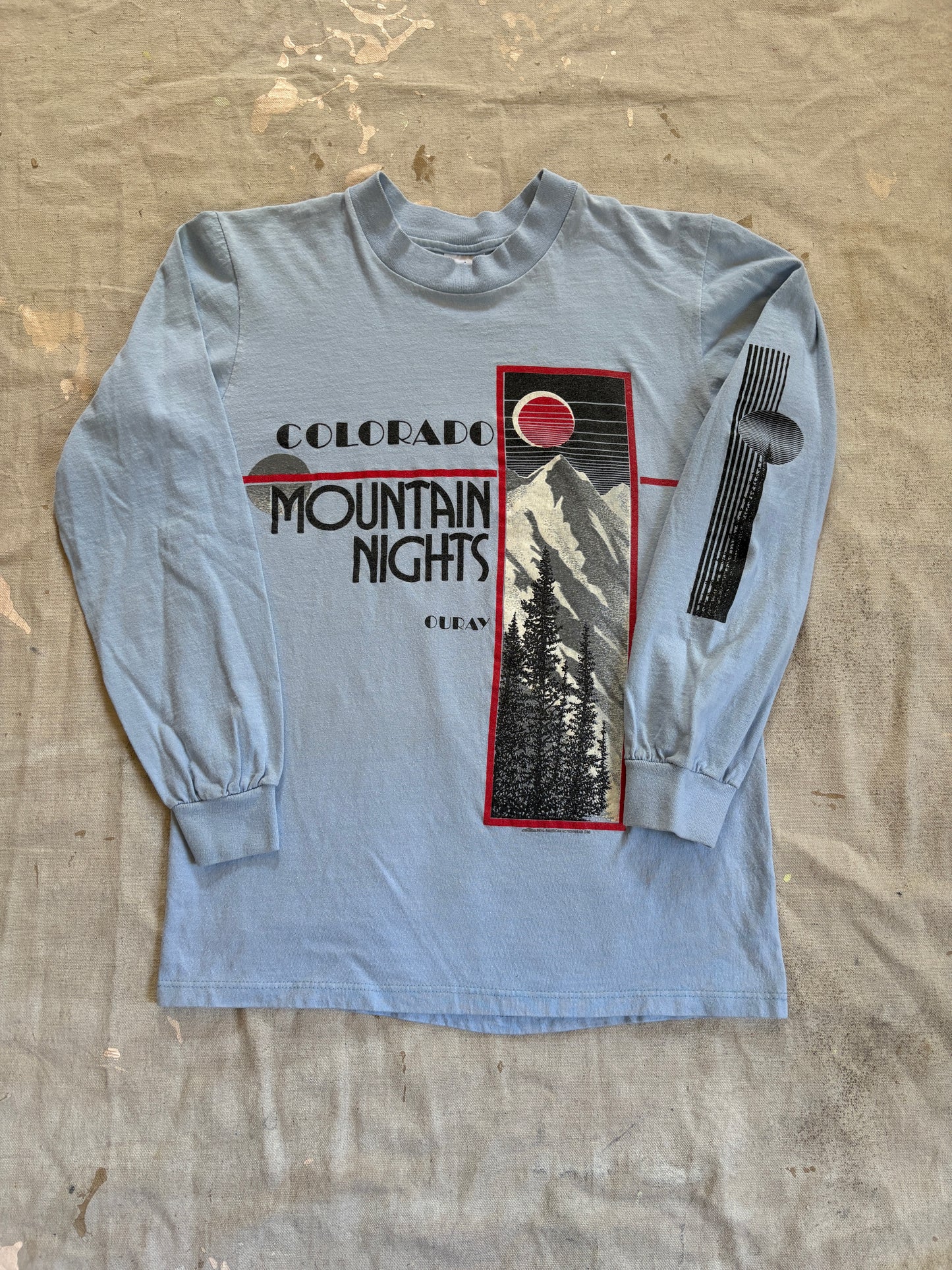 80s Ouray Colorado Mountain Nights Long Sleeve Tee