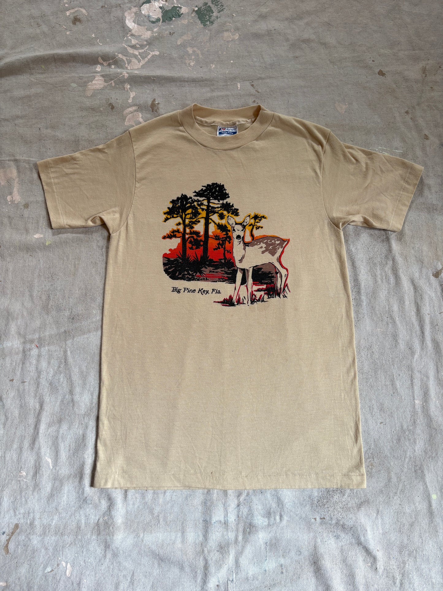 80s Big Pine Key, Florida Deer Tee