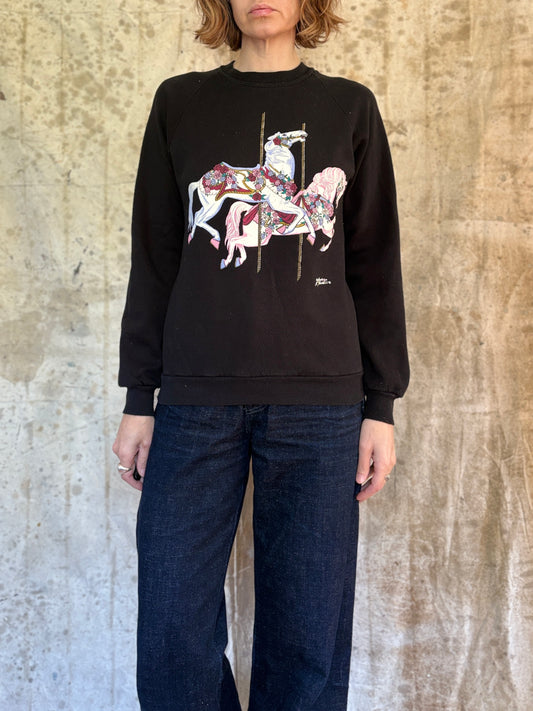 80s/90s Carousel Horse Sweatshirt