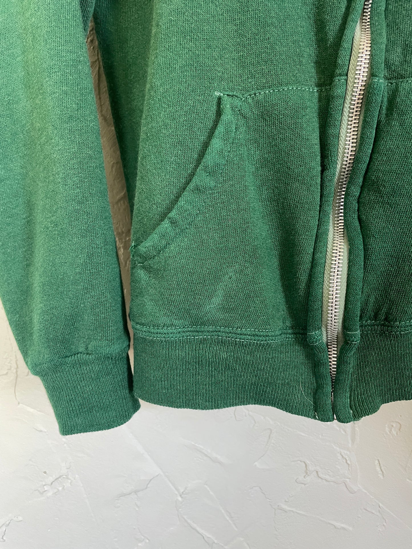 70s Blank Green Hoodie Sweatshirt