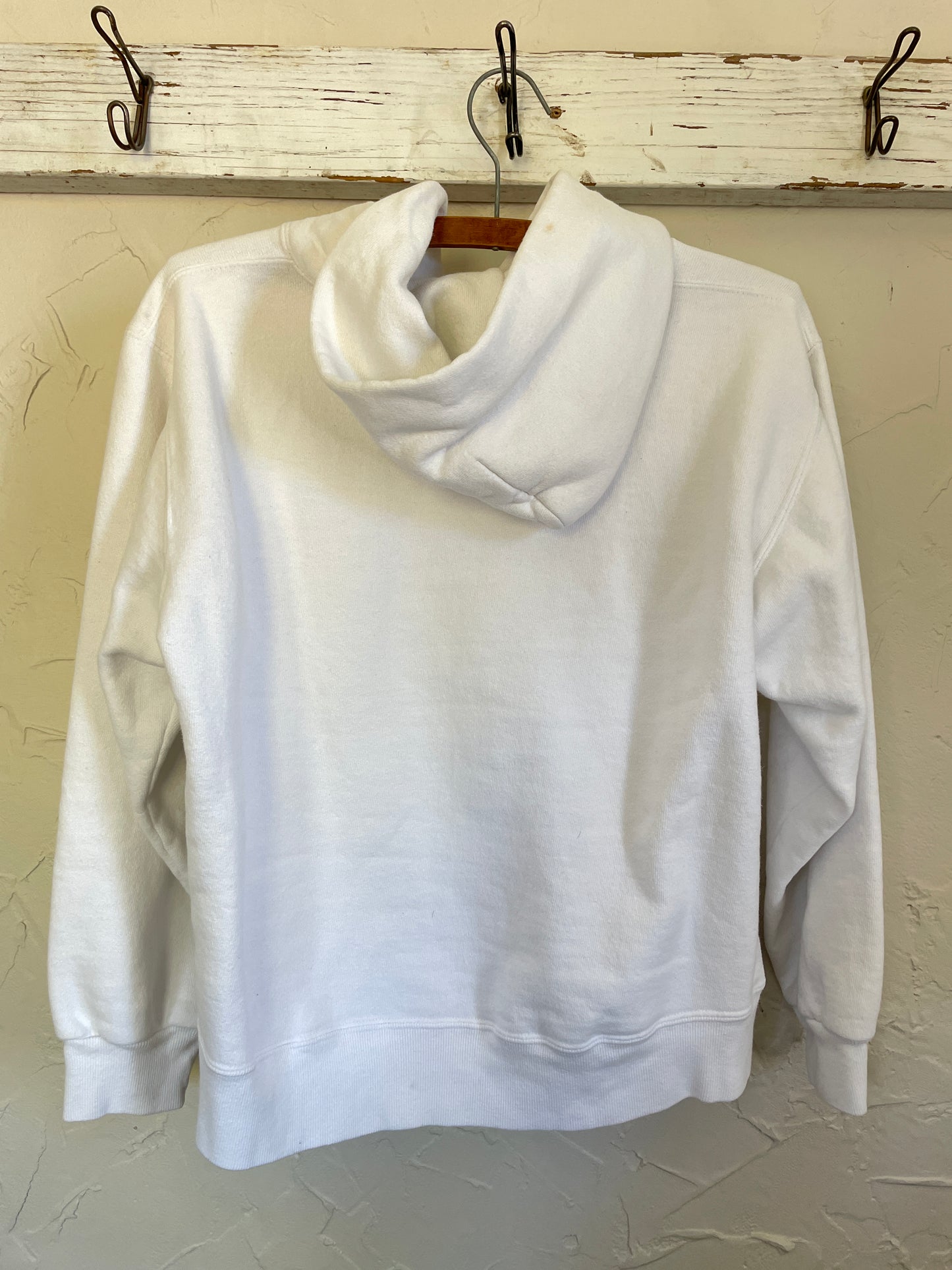 90s Blank White Hoodie