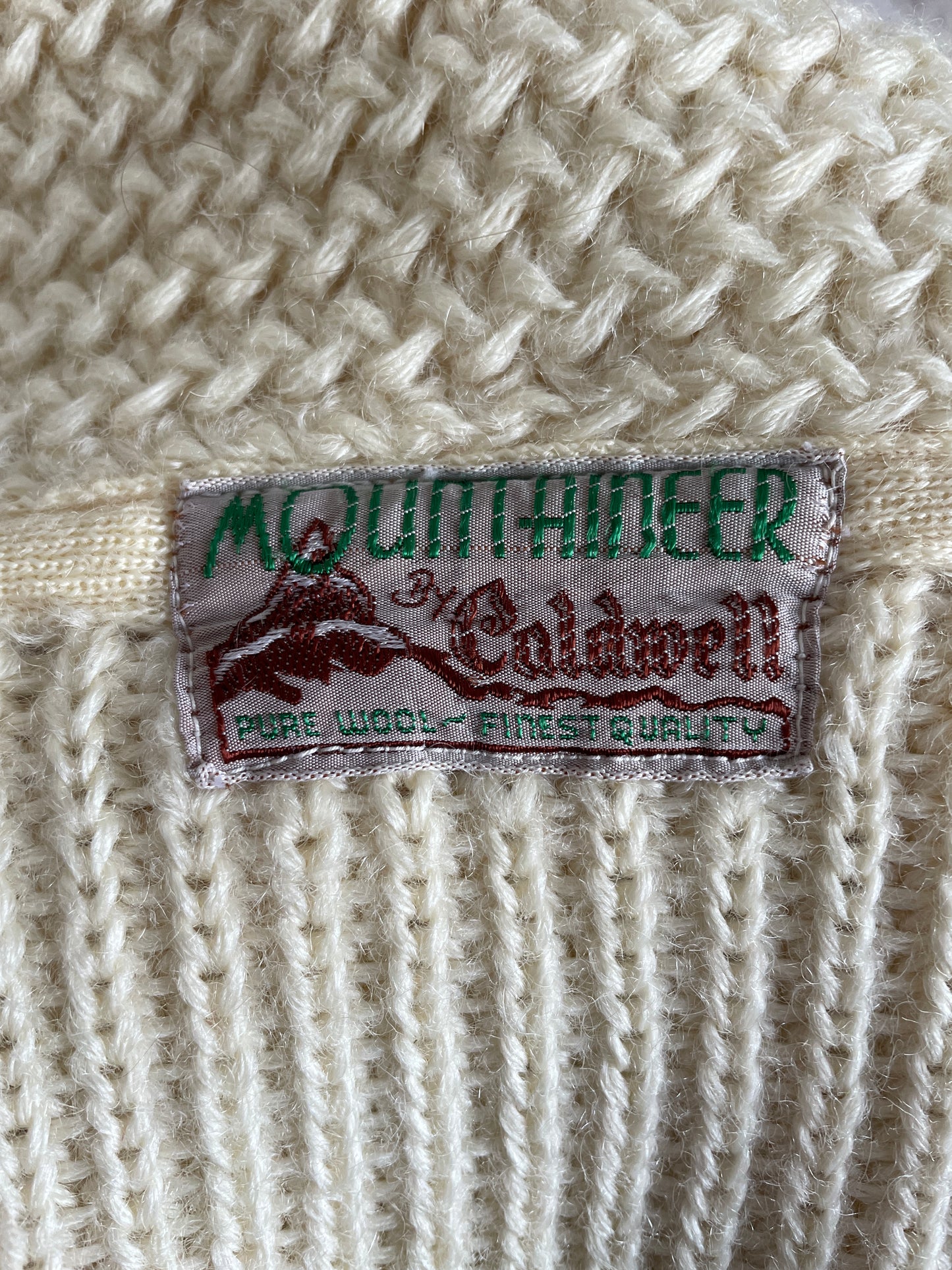 30s/40s Shawl Collar Curling Sweater