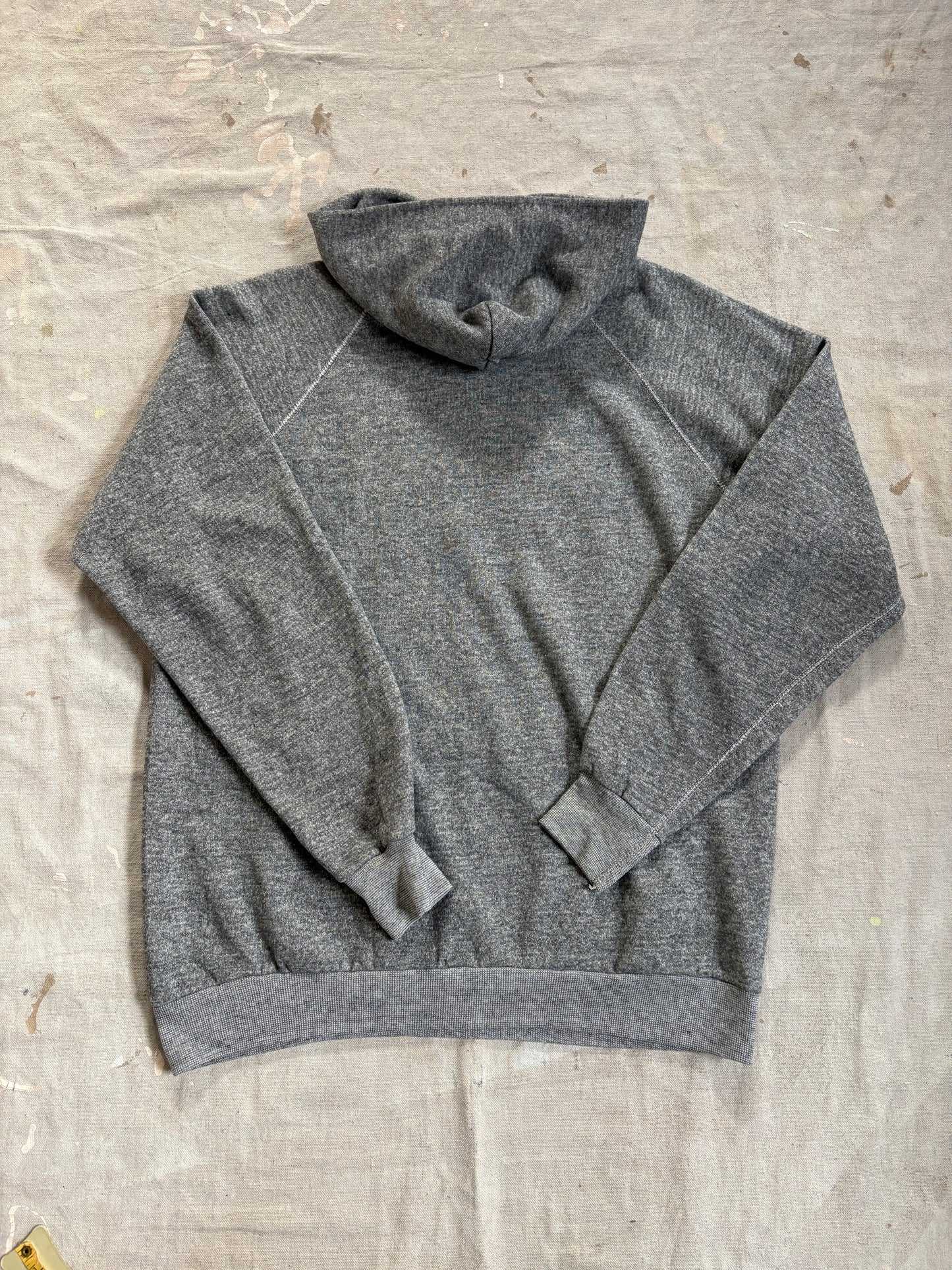 Vintage 70s/80s Vassar College Flocked Hoodie Sweatshirt