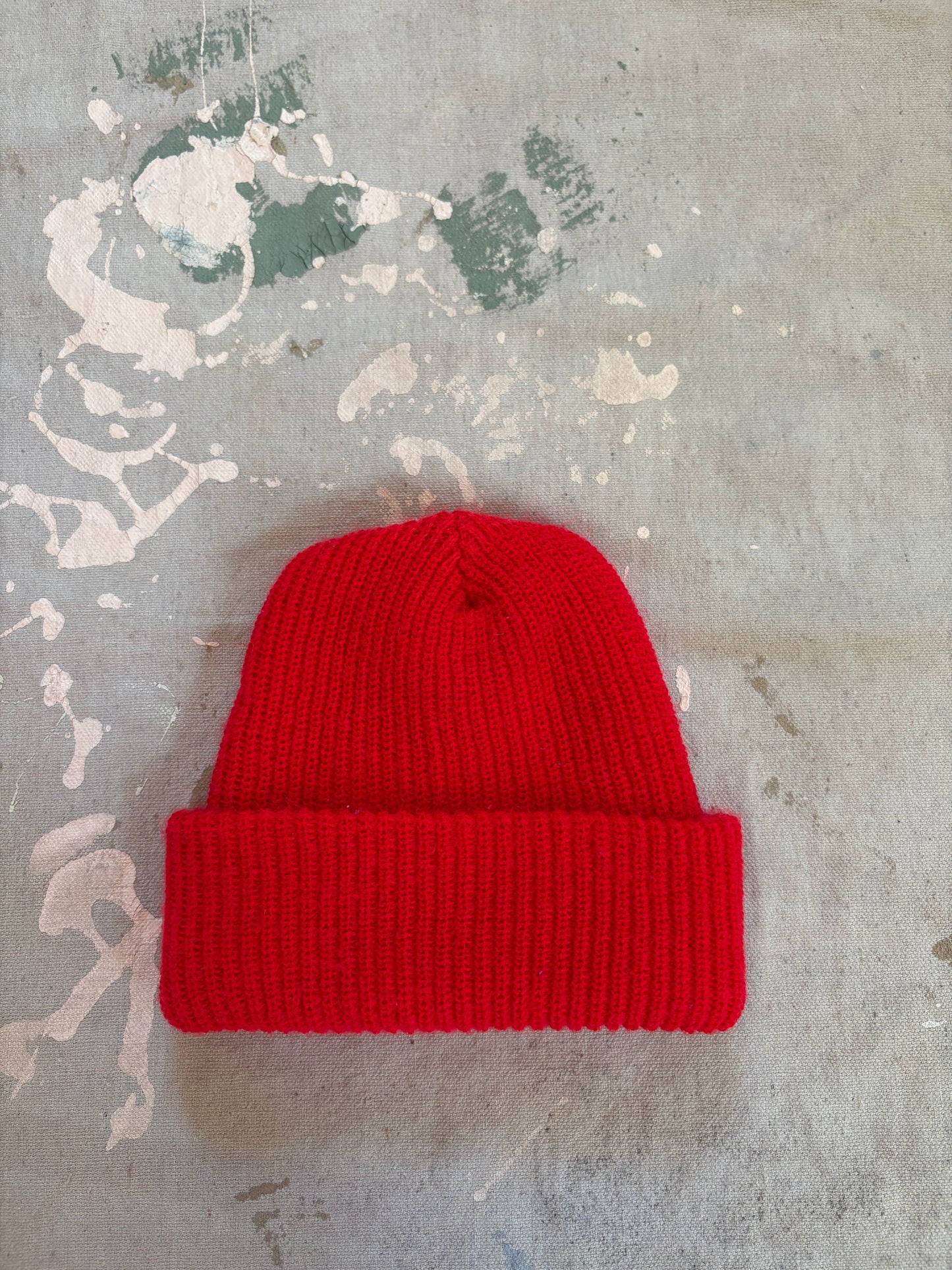 Red Watch Cap Beanie