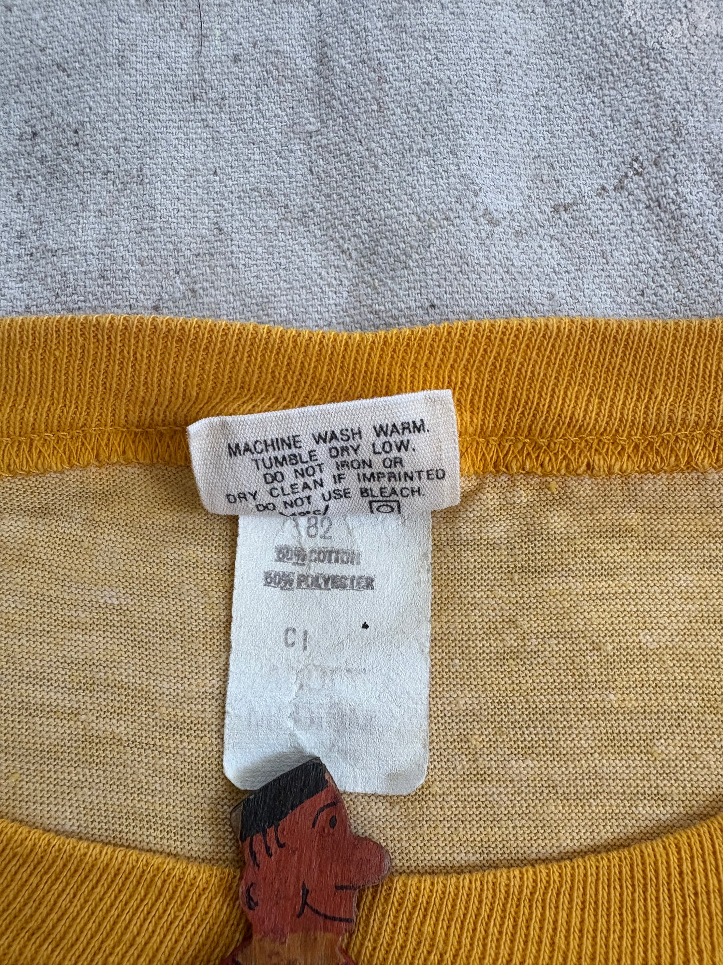 Vintage 80s Camp Gerber Shawondossee Chaffe Ringer Tee