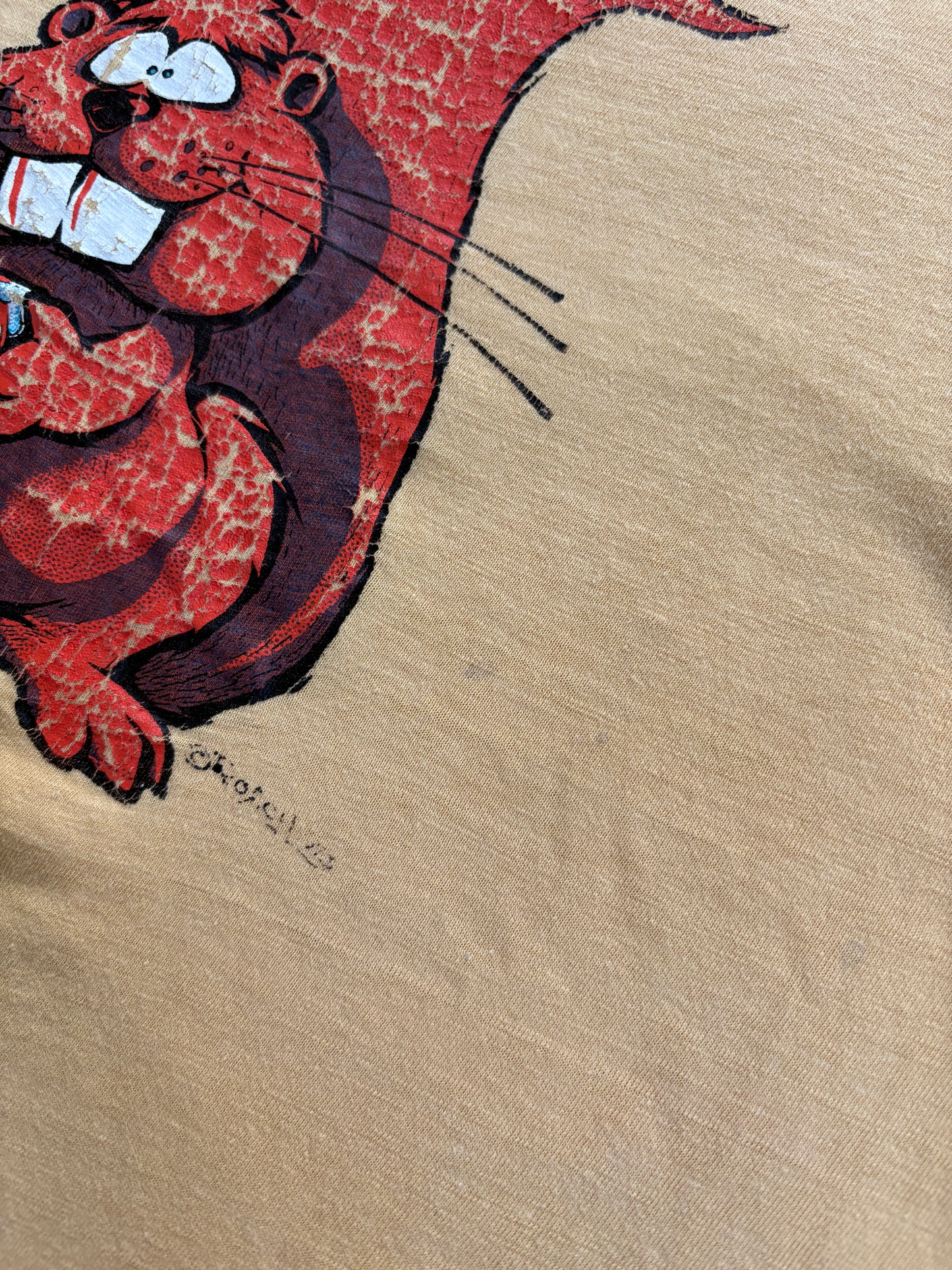 Vintage 70s Roach Squirrel Nut Tee