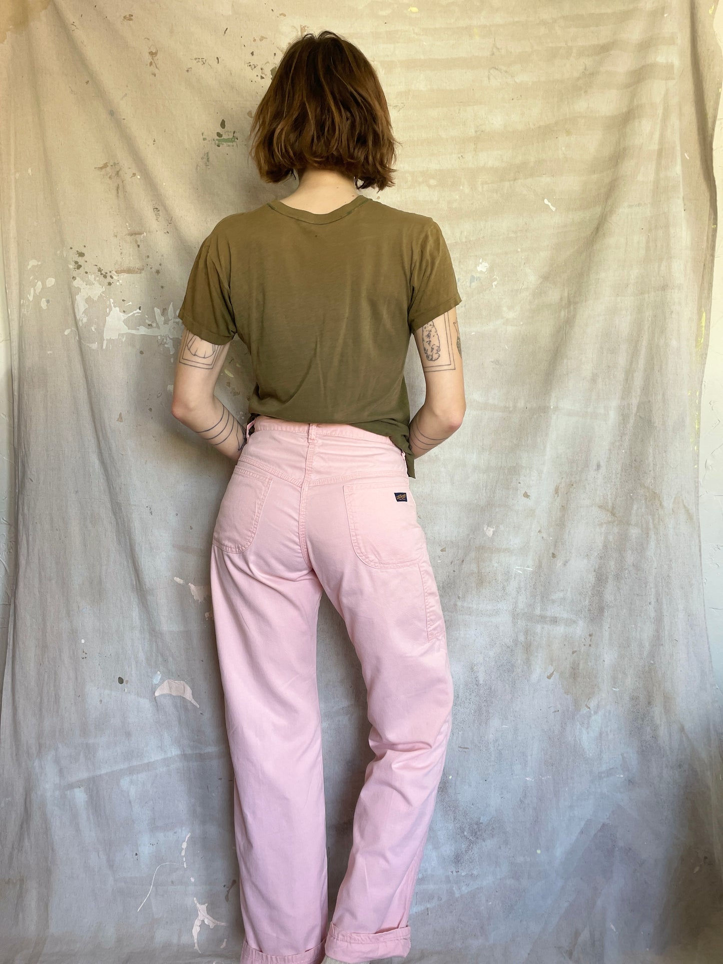 80s Pale Pink DeeCee Carpenter Pants