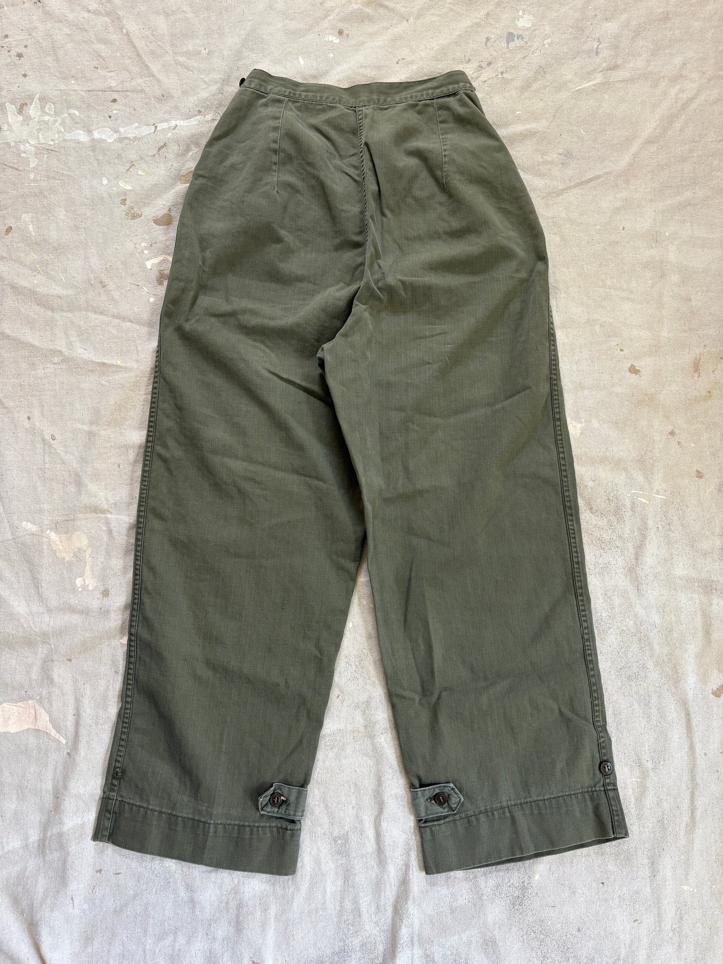 40s WWII WAC HBT Front Pocket Trousers