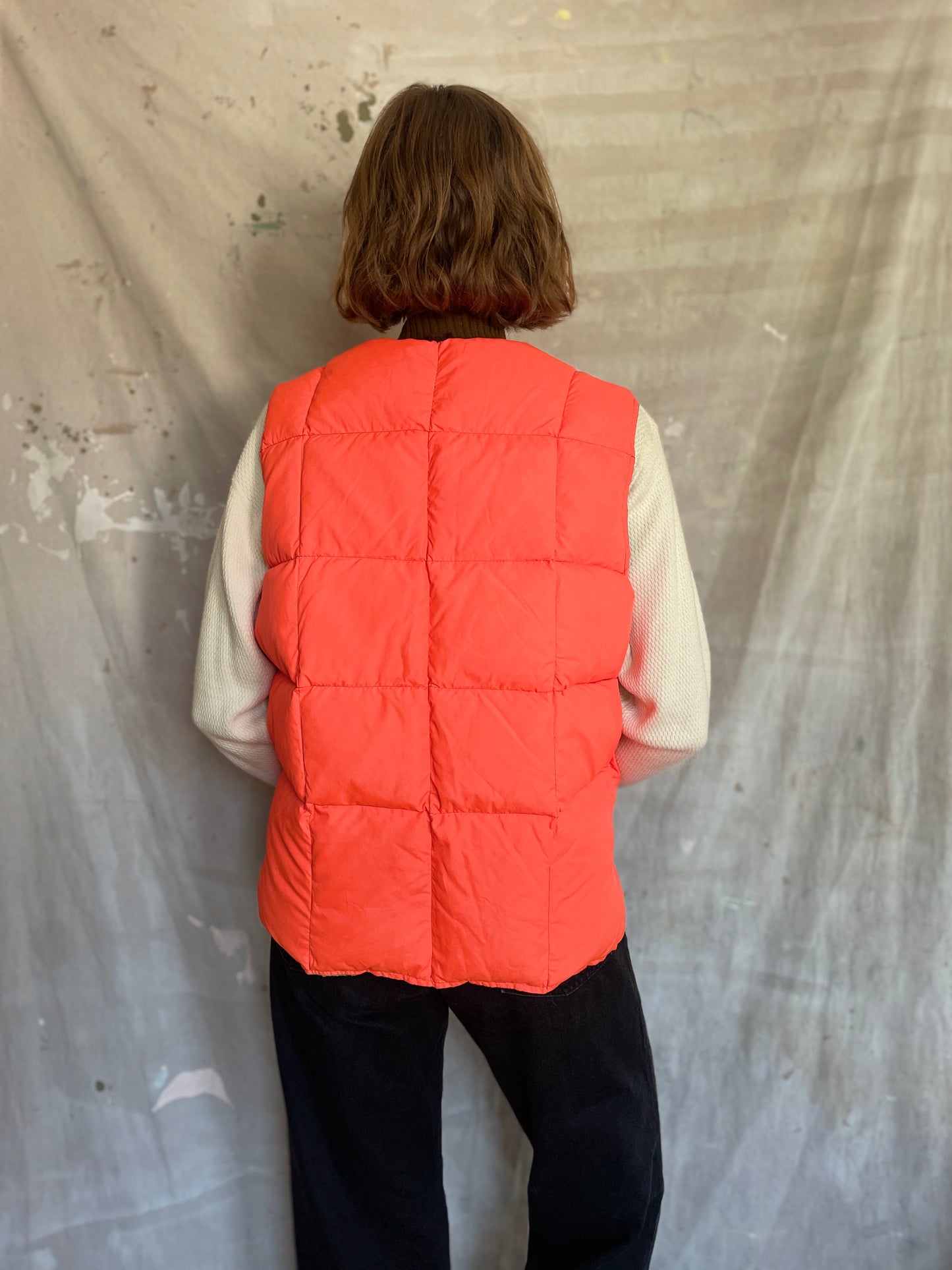 70s Reversible Hunting Puffer Vest