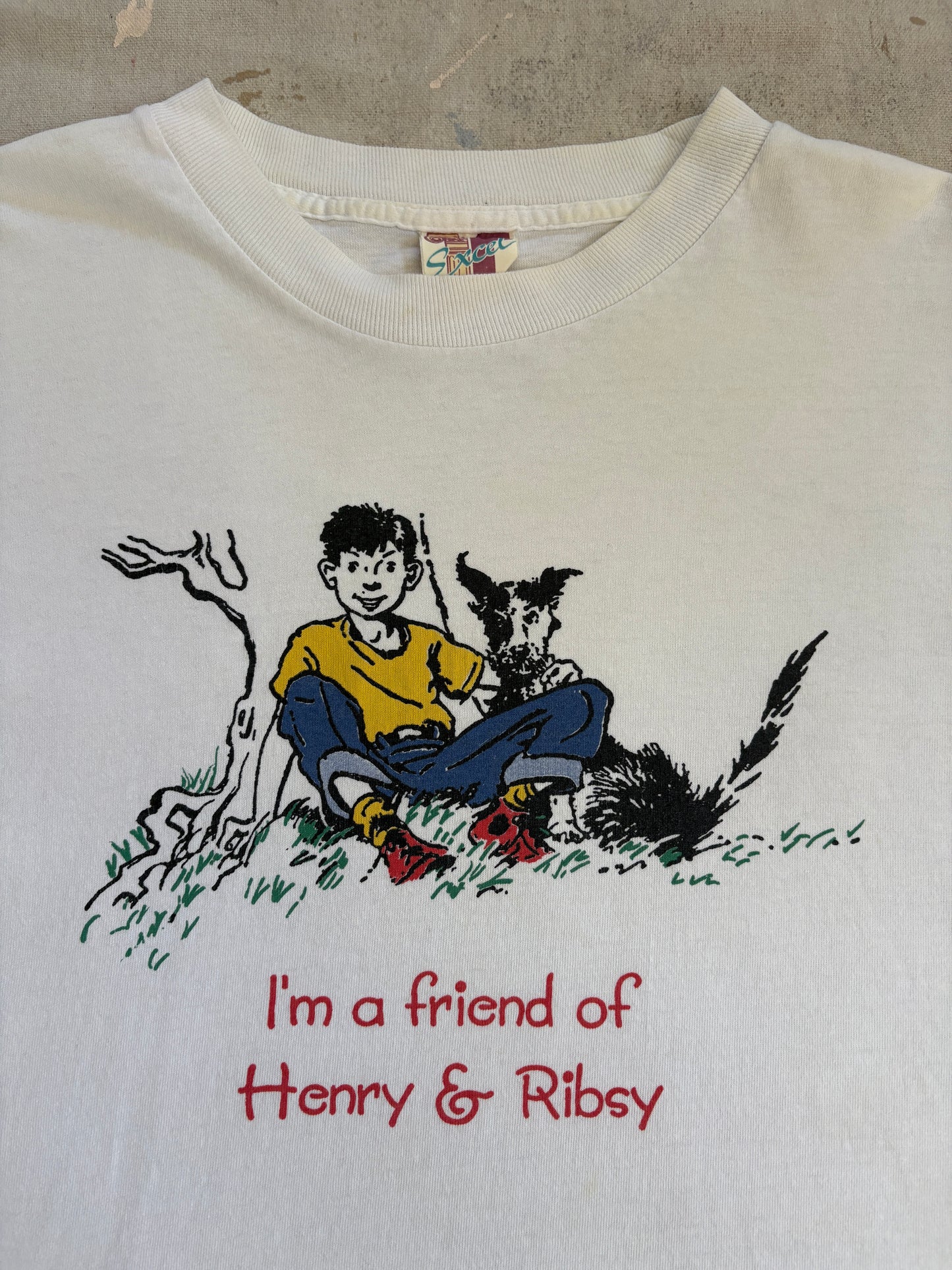 Vintage 80s Henry Huggins And Ribsy Children’s Novel Tee