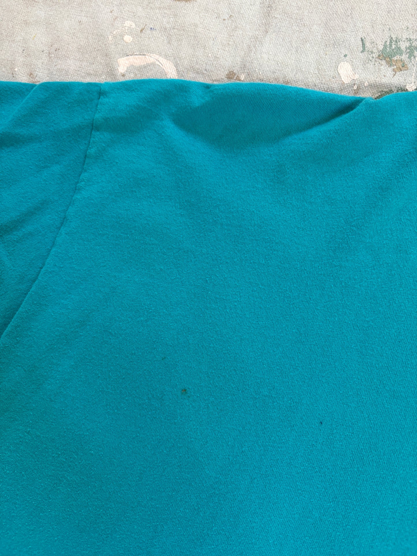 Vintage 90s BVD Blank Teal Pocket Tee