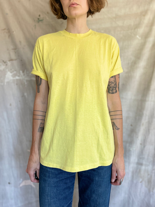 80s Blank Yellow Tee