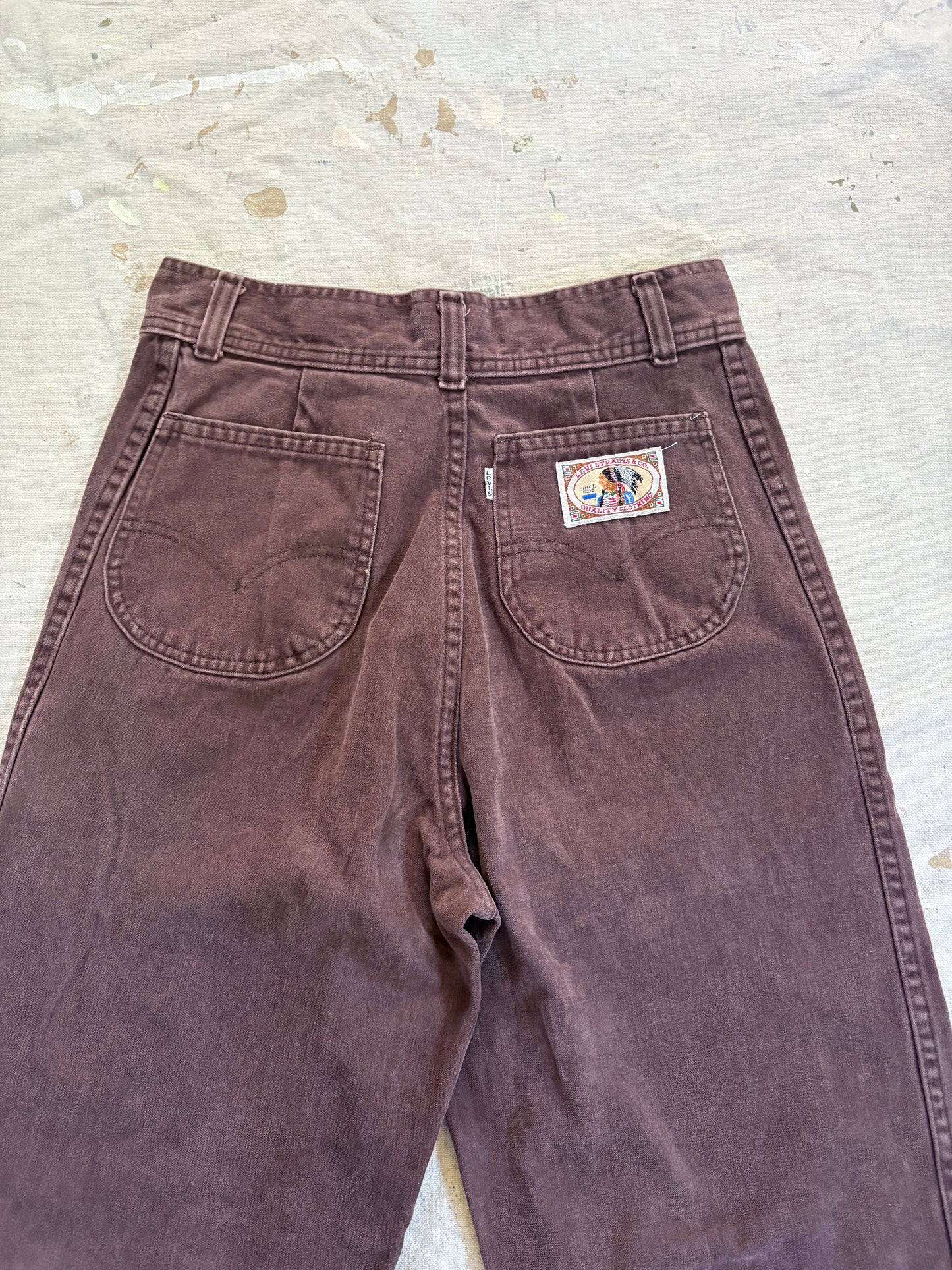 Vintage 70s Brown Levi’s Wide Leg Bells