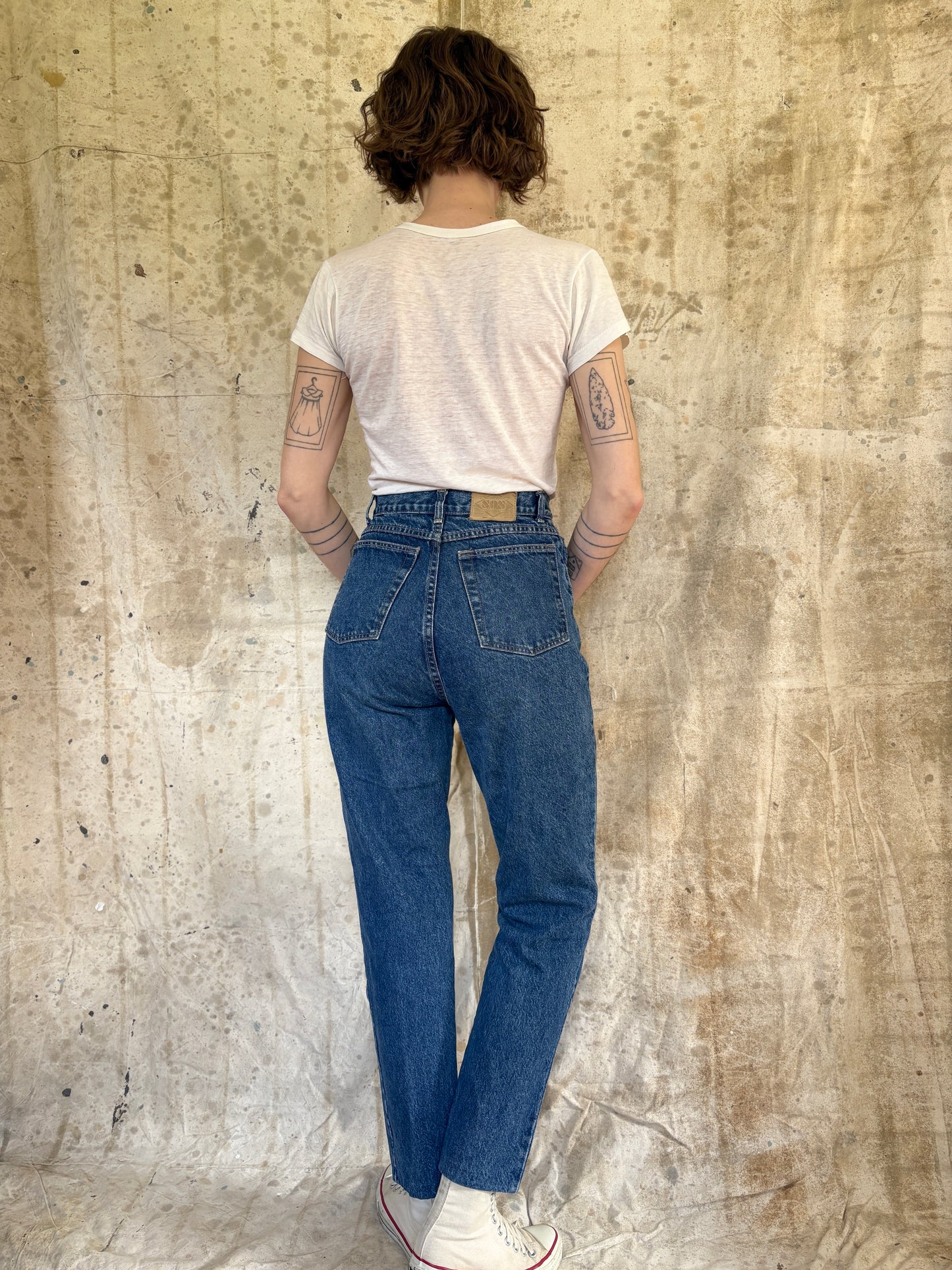 Vintage 90s SOS Standing Ovation Streetwear Tapered Jeans