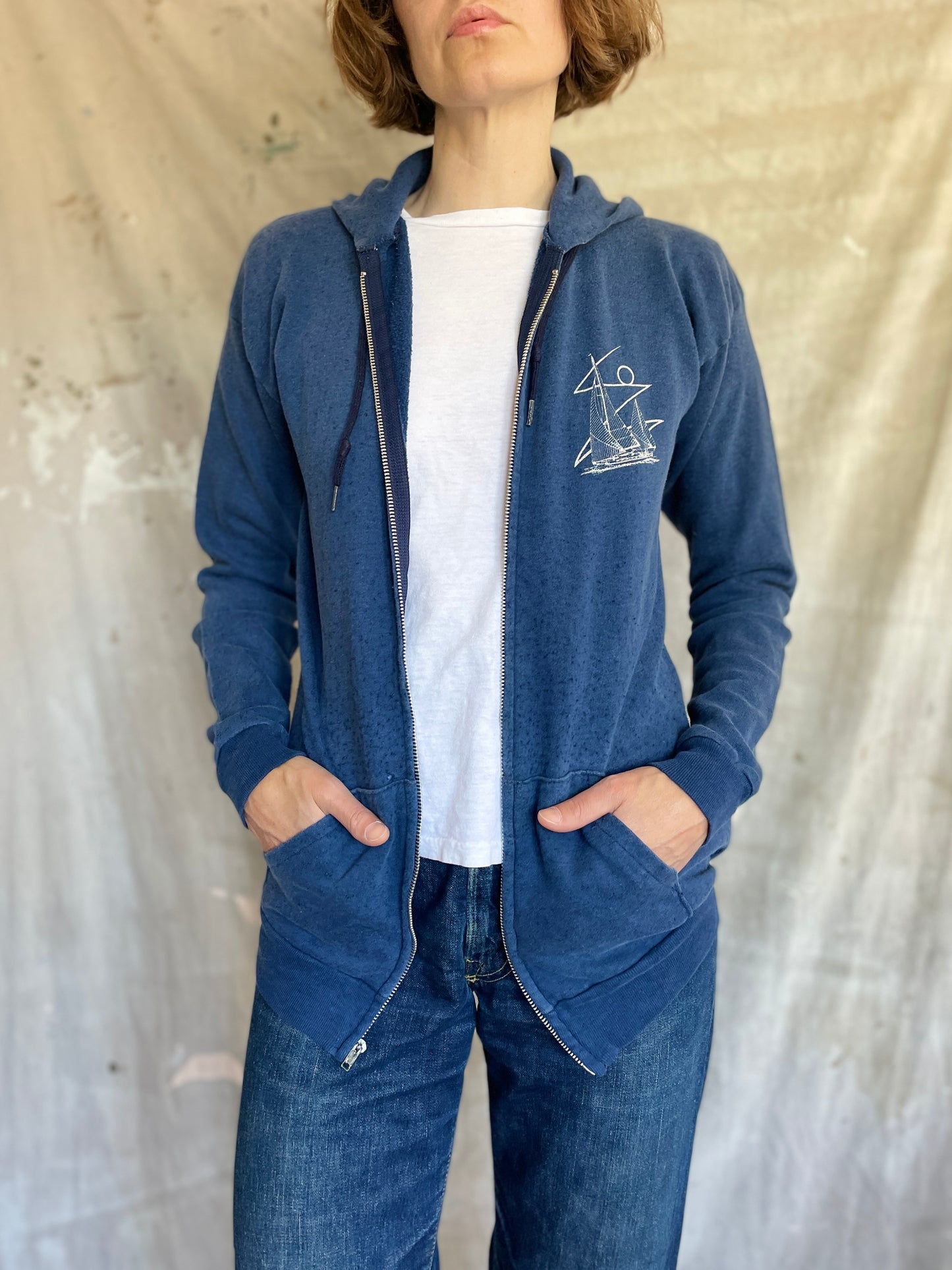 80s Sailboat Hooded Sweatshirt