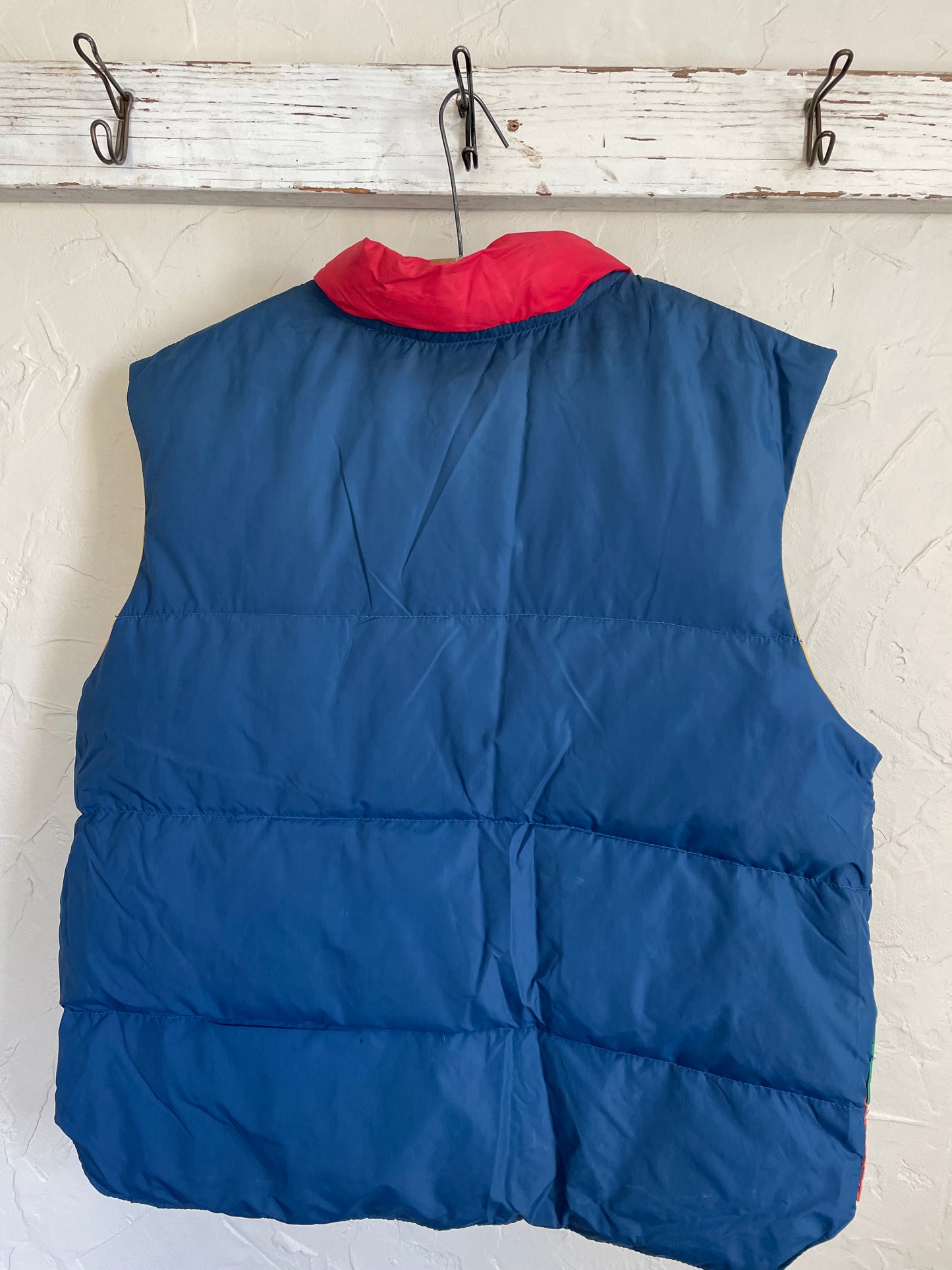 80s Block Color Goose Down Vest