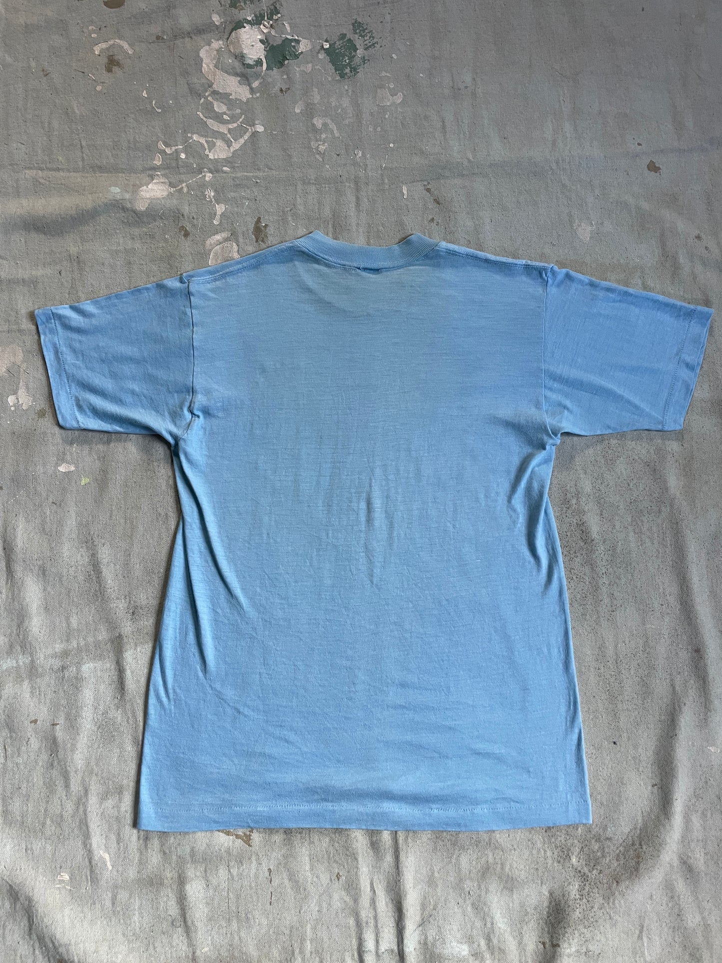 80s Omaha Nebraska Rainbow Lettering Tee