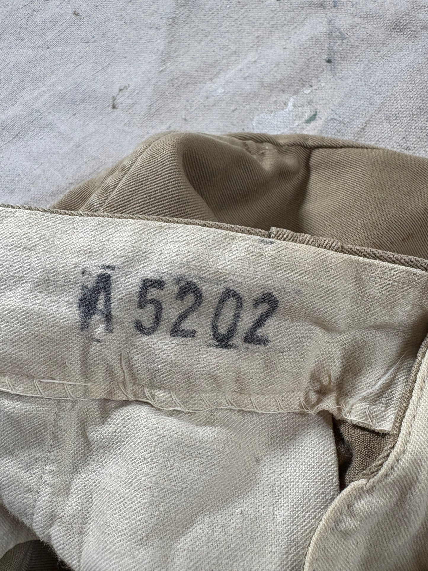 50s Military Khaki Trousers