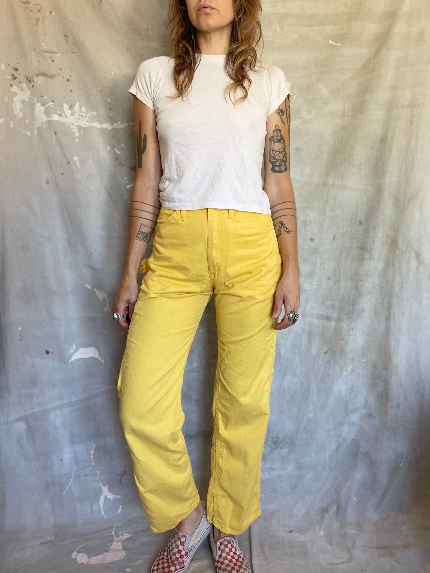 80s Yellow DeeCee Carpenter Pants