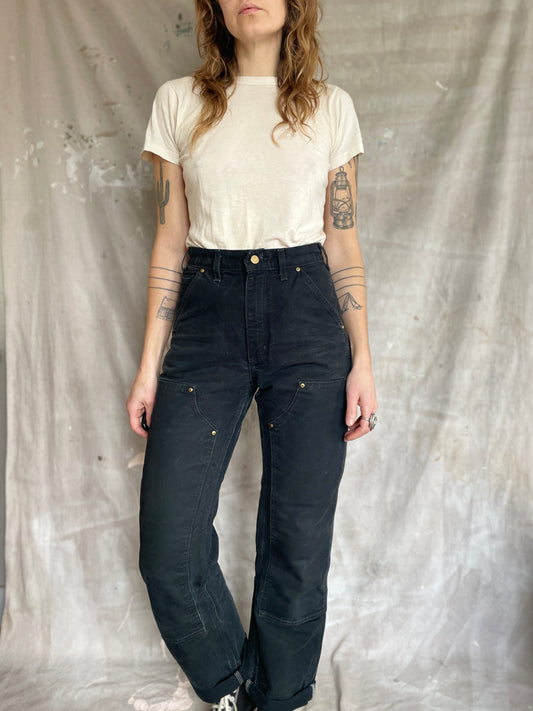 90s Black Carhartt Double Knee Pants