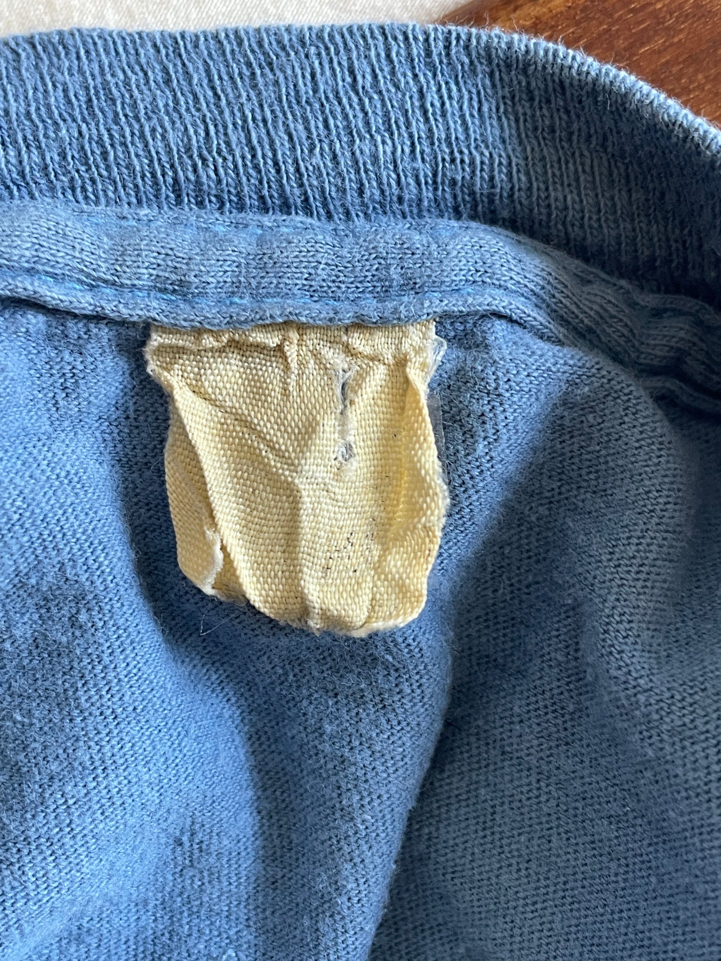 70s Blank Blue Pocket Tee