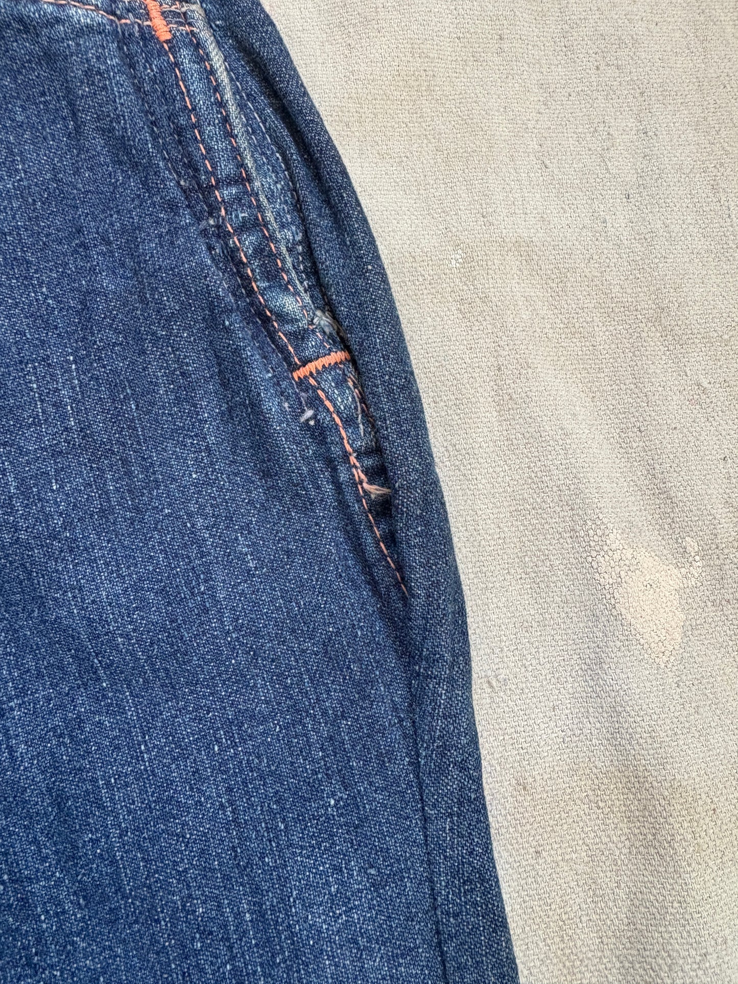 50s Blue Gem Side Zip Jeans