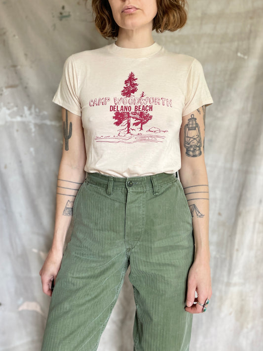 80s Camp Woodworth Delano Beach Tee