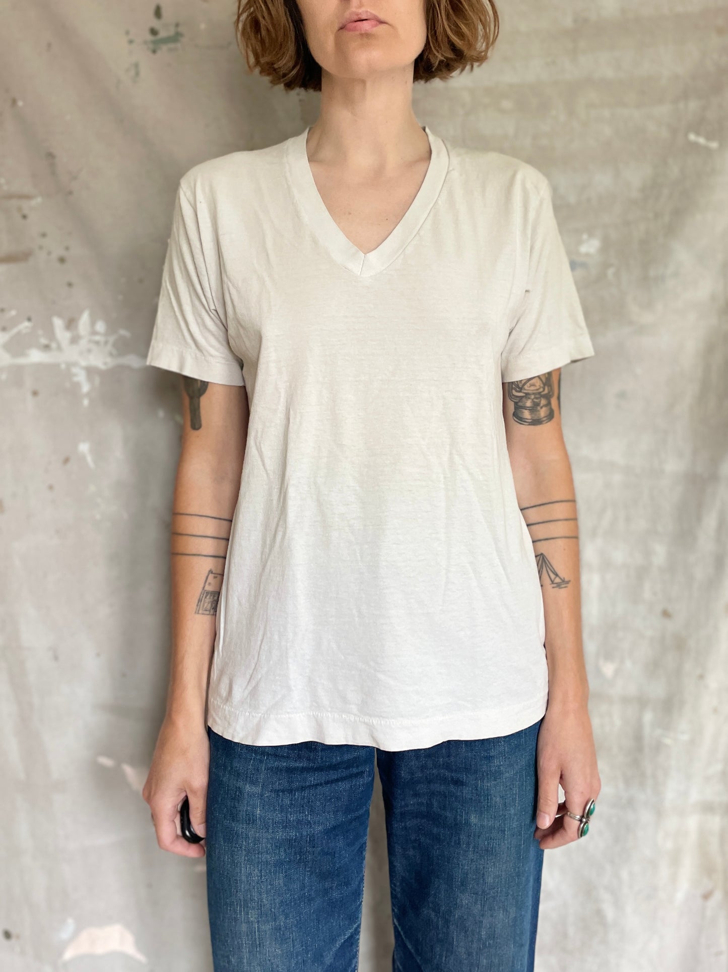 80s Blank White Tee