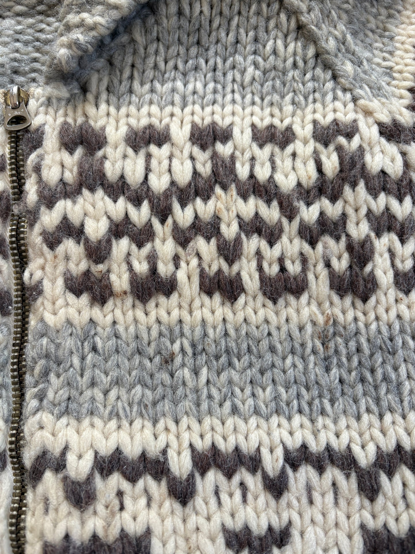 60s Cowichan Style Sweater