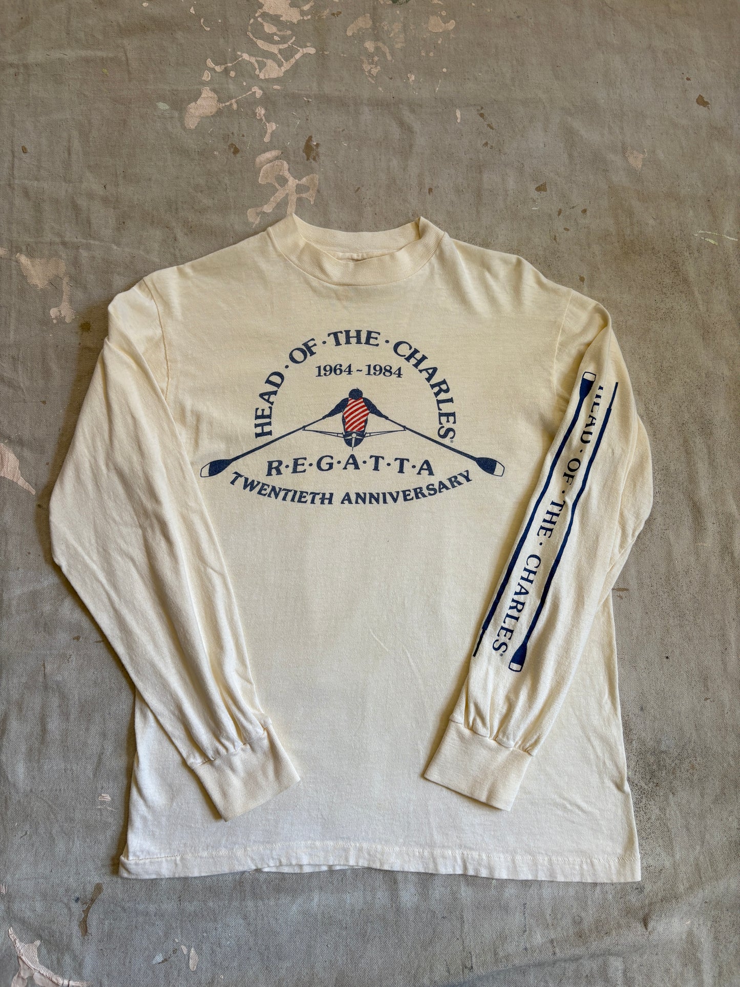 Vintage 80s Head Of The Charles Regatta Long Sleeve Tee