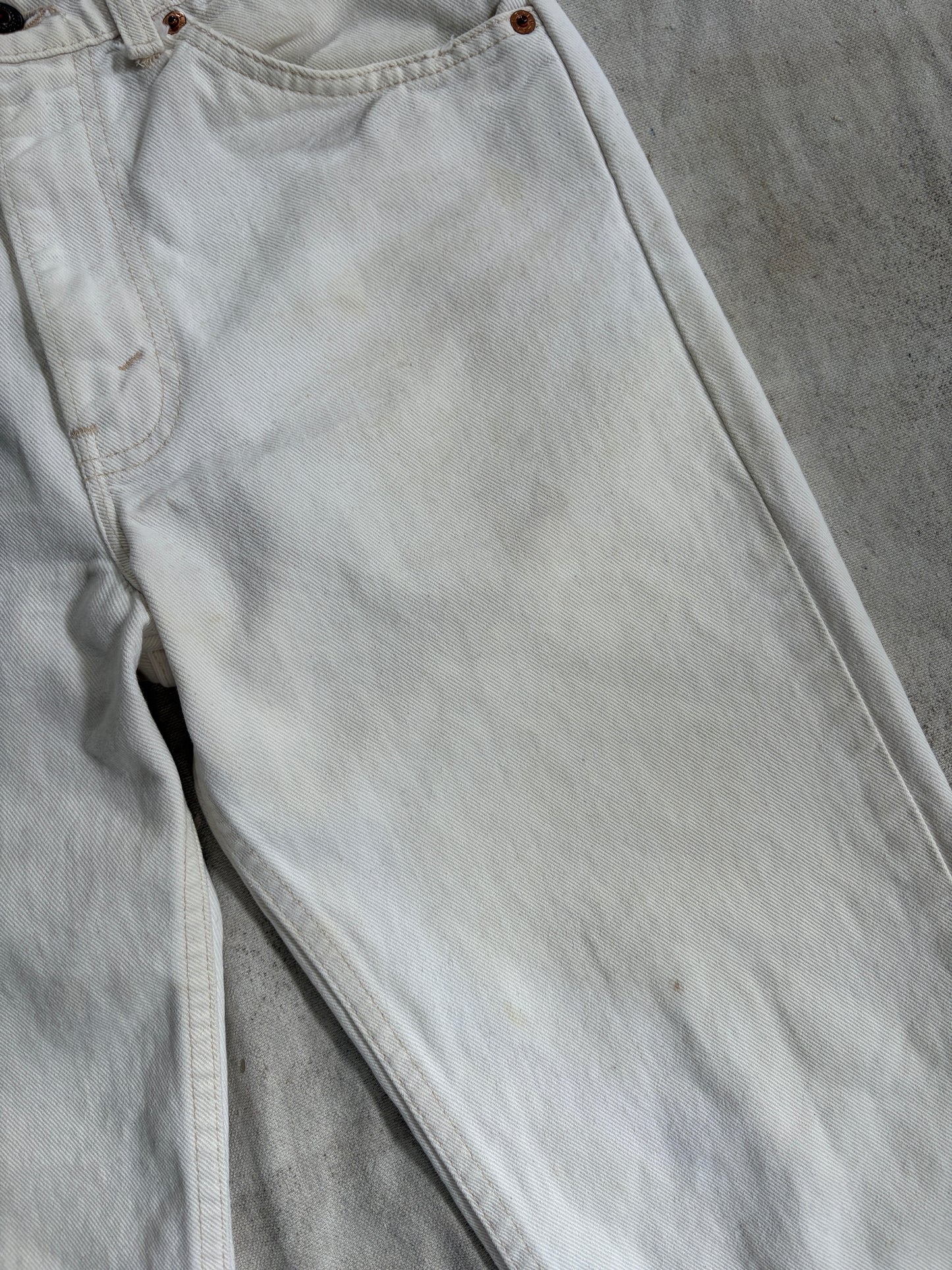 Vintage 80s Ecru Levi’s 505 Jeans